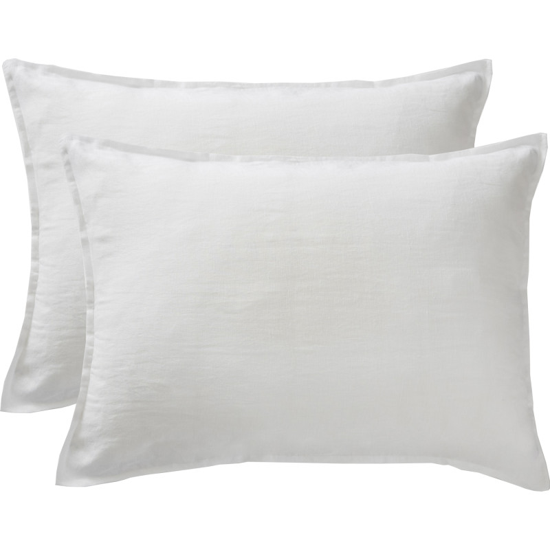 Cotton percale pillow case L'EFFET PAPILLON
