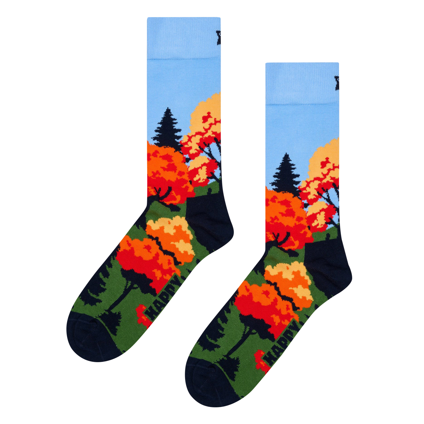 Baumwollsocken mit Logo HAPPY SOCKS Blau