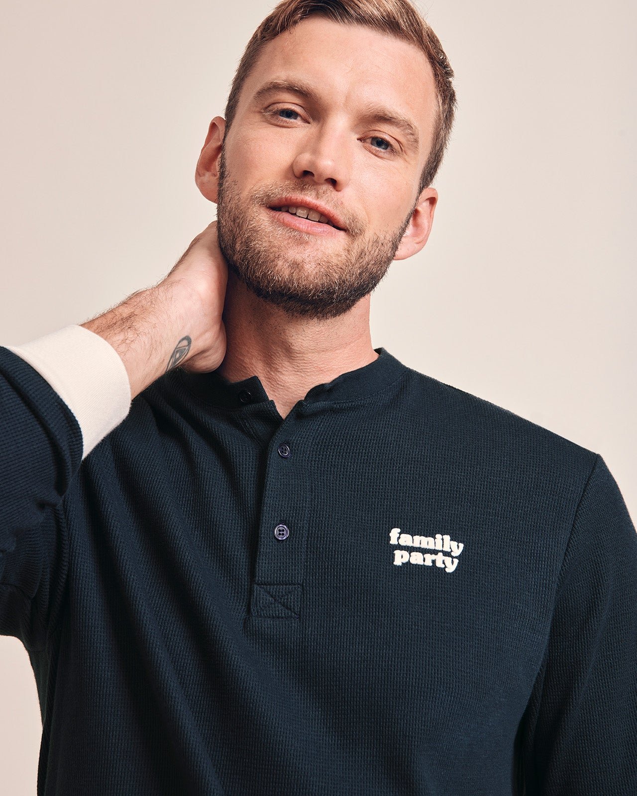 The family party organic honeycomb cotton pajama EMOI EMOI Blue