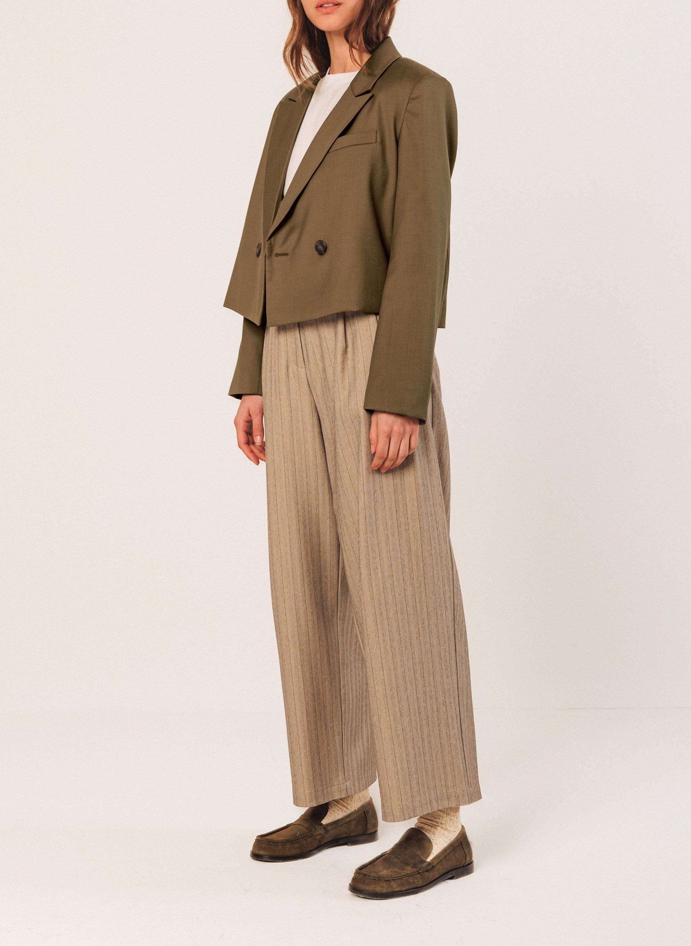 Veste col tailleur  INDI & COLD Marron