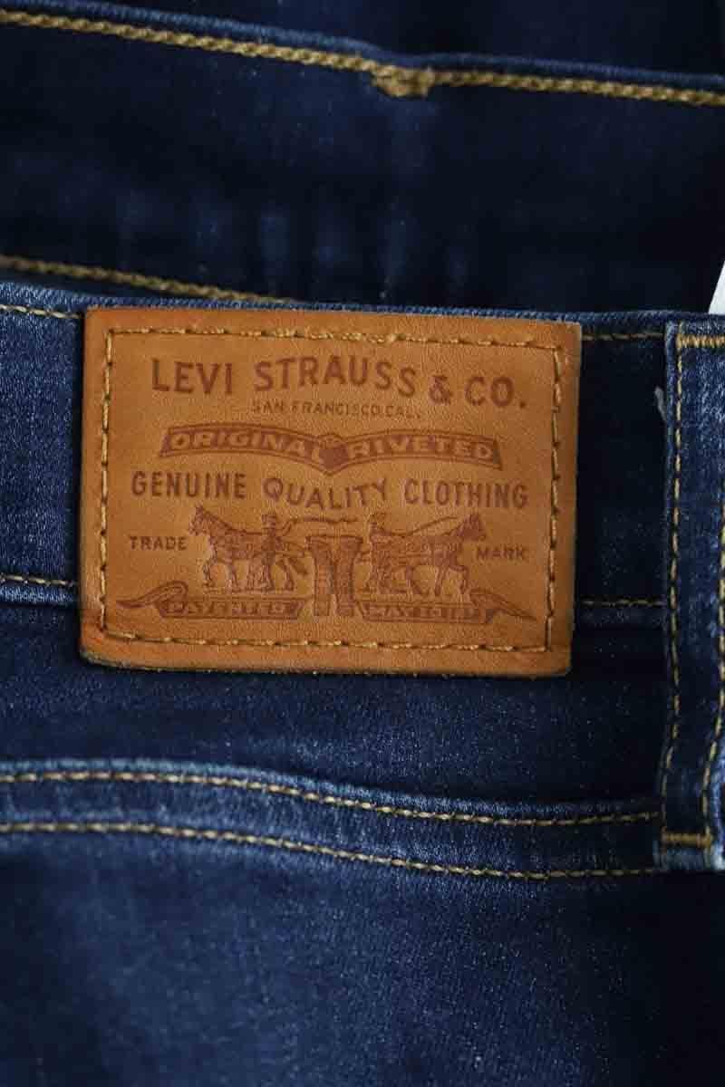 Cotton skinny jeans LEVI'S - Seconde main Blue
