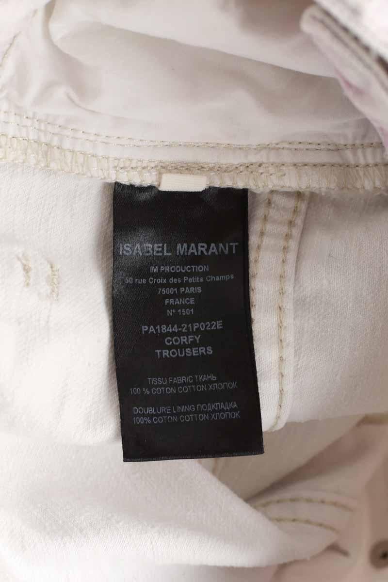 Cropped cotton jeans ISABEL MARANT ÉTOILE - SECONDE MAIN Purple