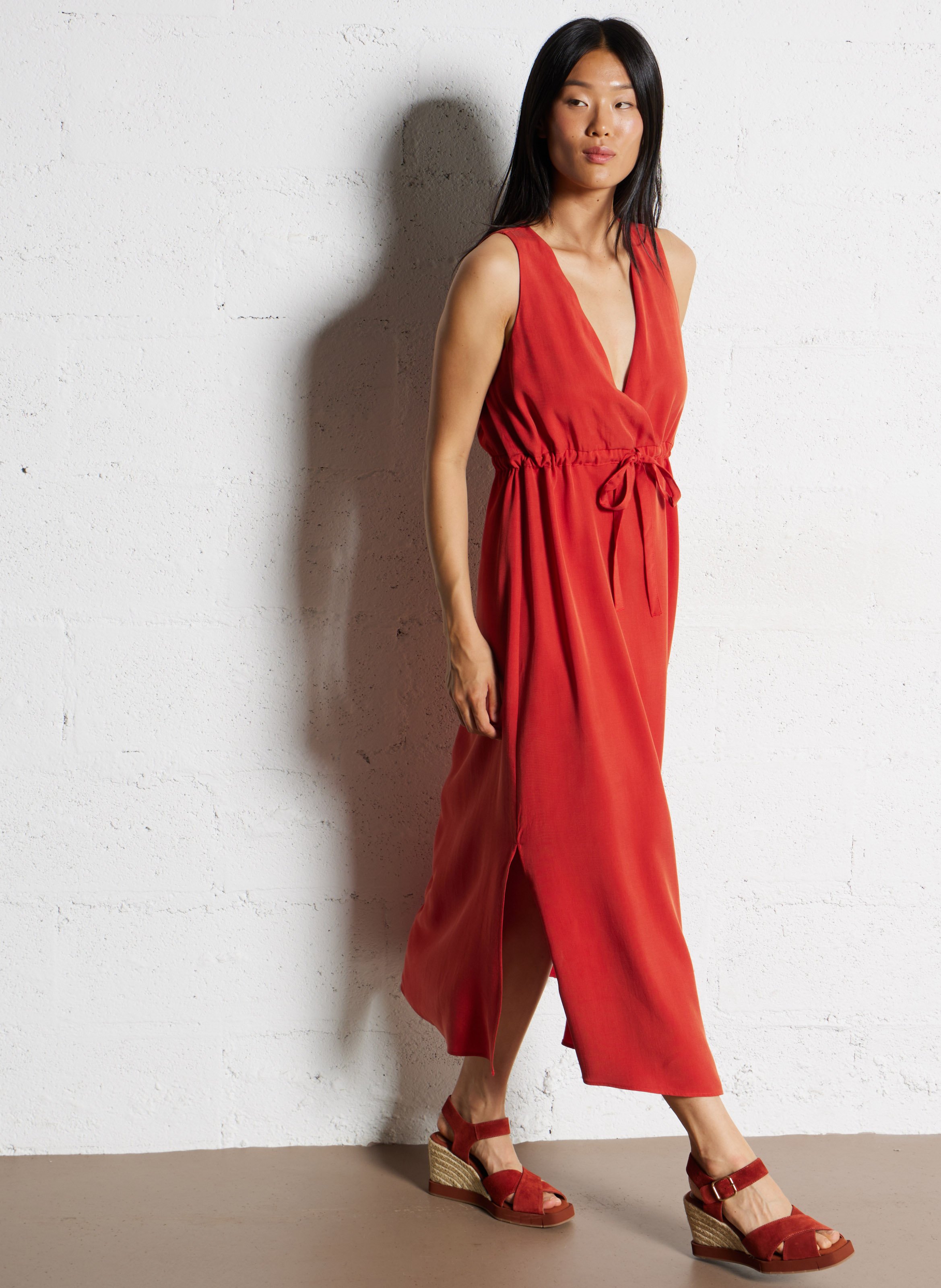 Sandales hautes en cuir PALOMITAS BY PALOMA BARCELO Orange