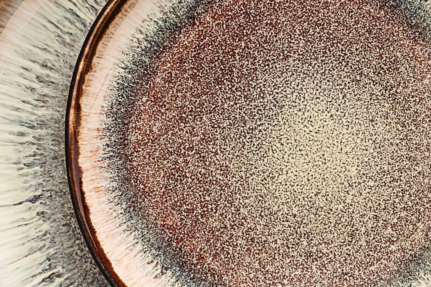 Iris Plate ø16cm - 6 pieces - wild brown BJORN Brown