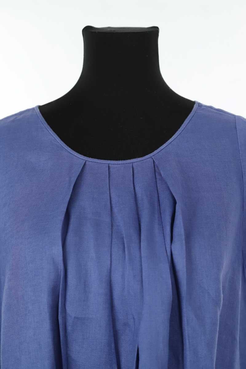 Linen dress ARMANI - SECONDE MAIN Blue