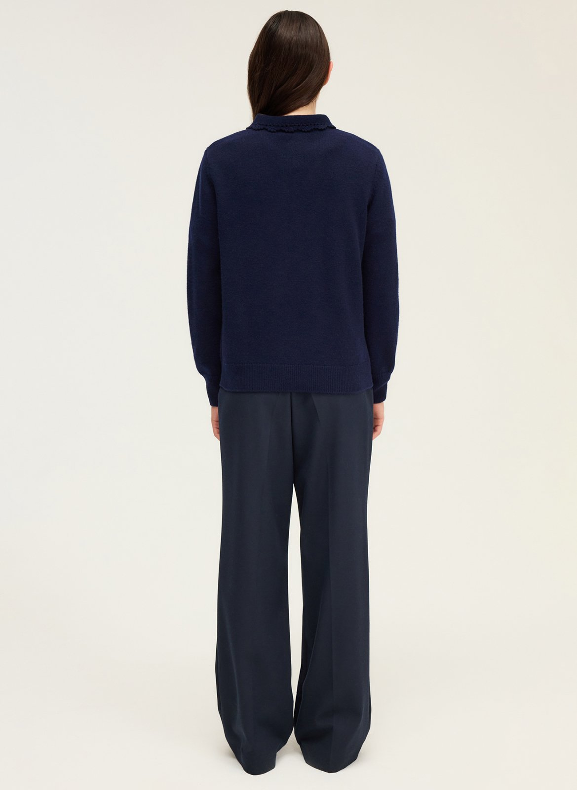 Wool polo neck sweater PABLO Blue
