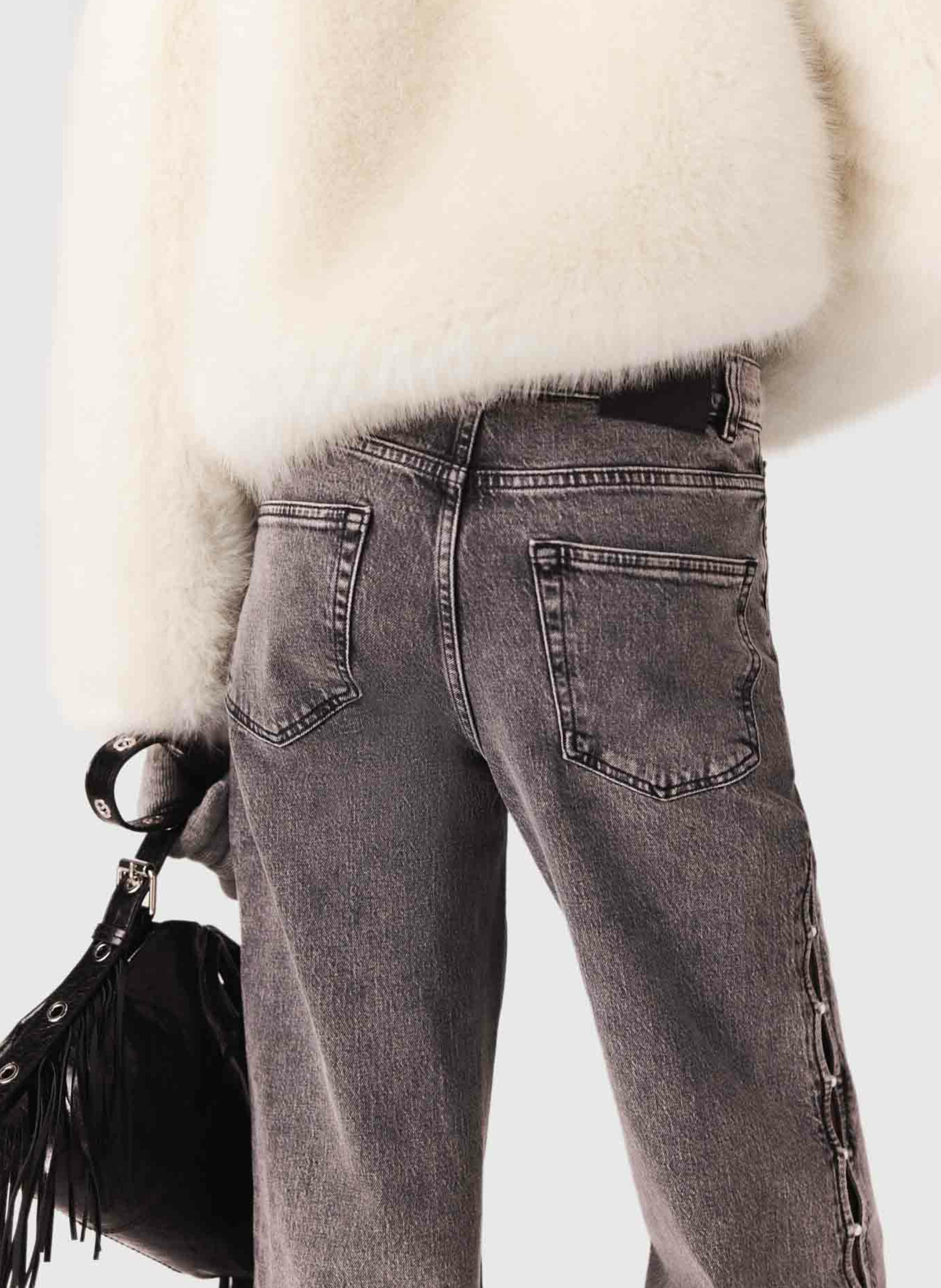 Rechte jeans MAJE Grijs