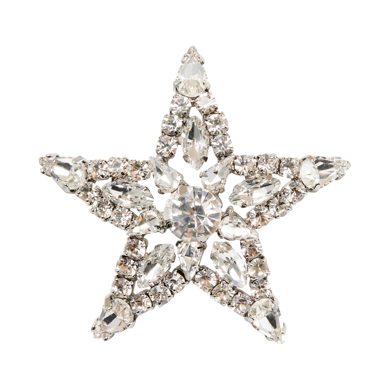 Star rhinestone brooch DES PETITS HAUTS Golden