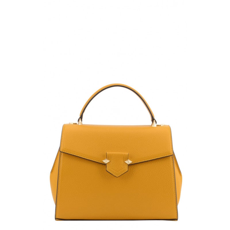 Handbag - cowhide leather POURCHET Red