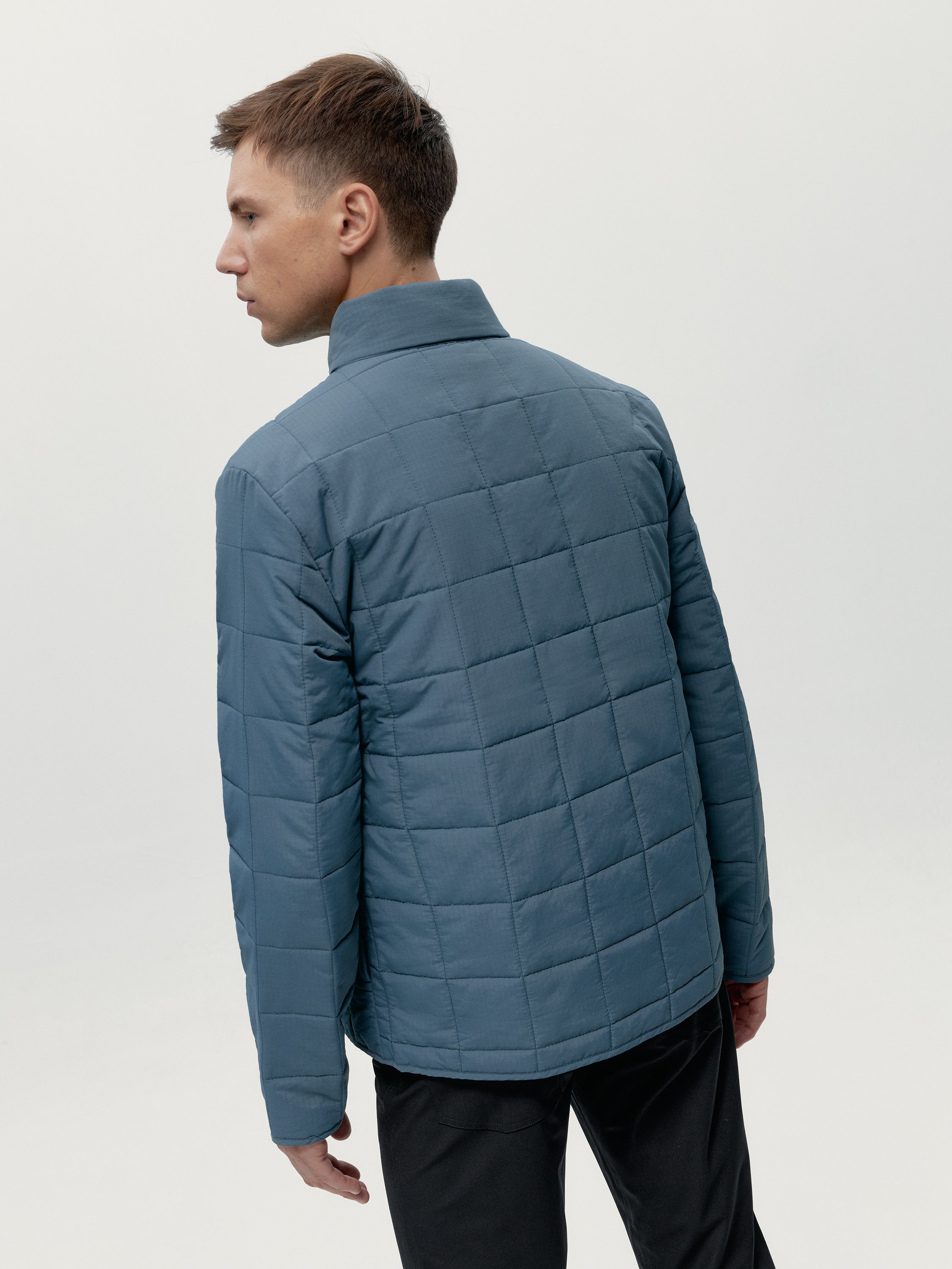 Quilted sports jacket with zipper BORN LIVING YOGA Blue