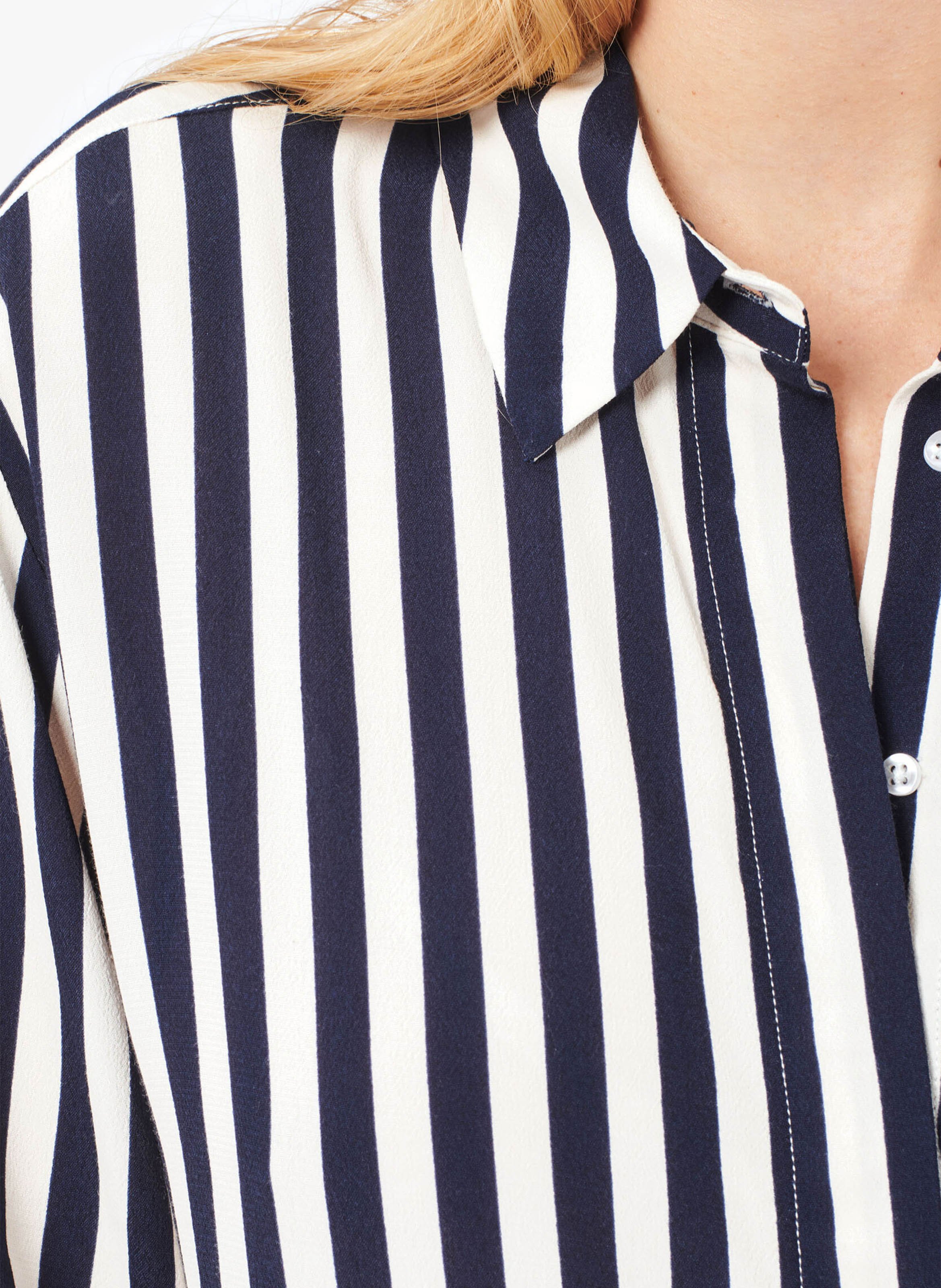 Striped shirt with classic collar CAROLL Blue