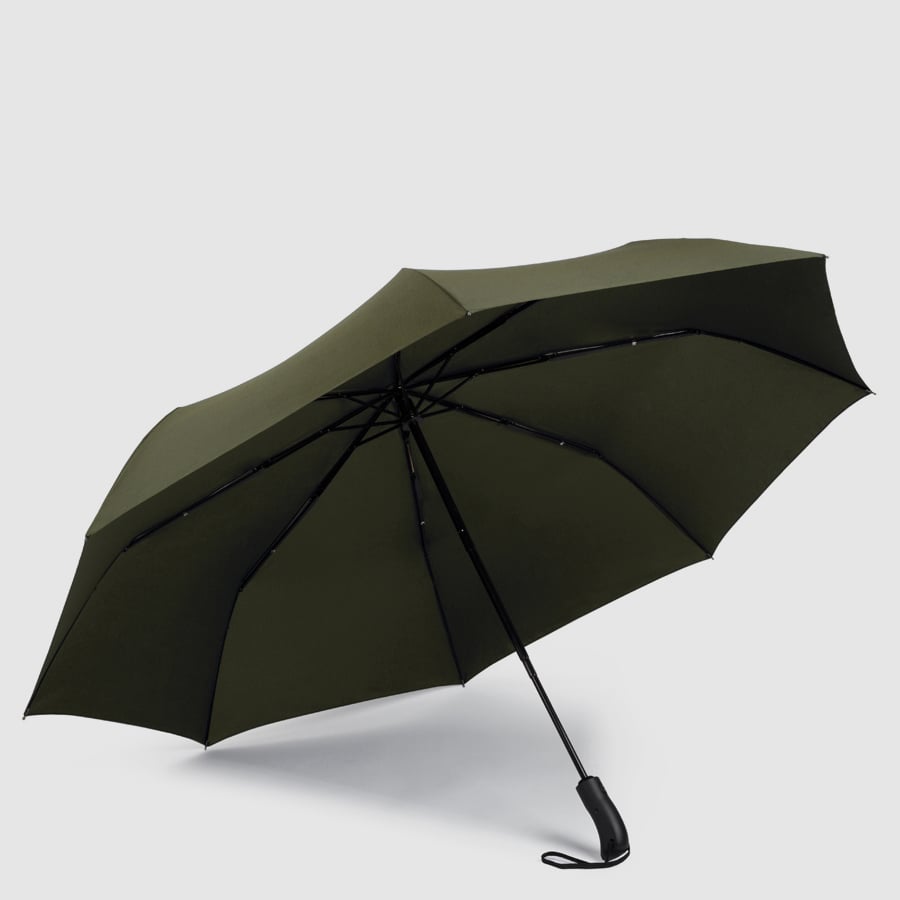 Automatic open/close windproof umbrella PIQUADRO Green