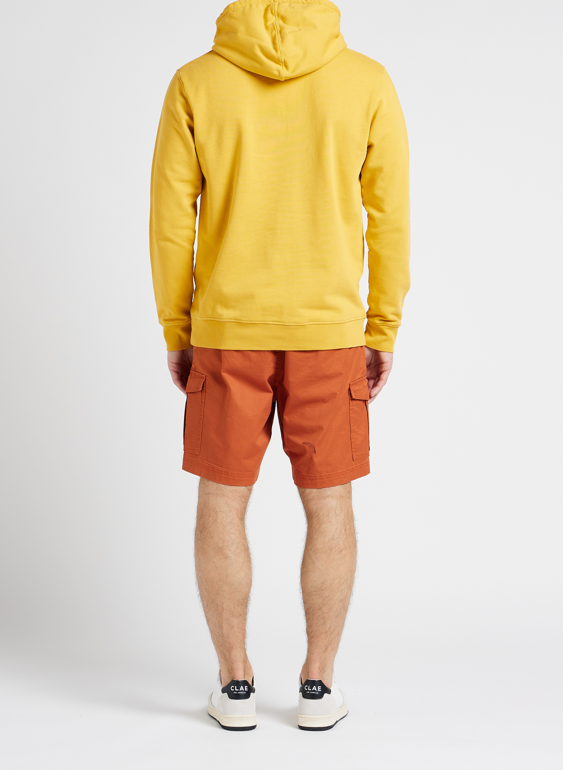 Bermuda droit en coton bio mélangé  SELECTED Orange