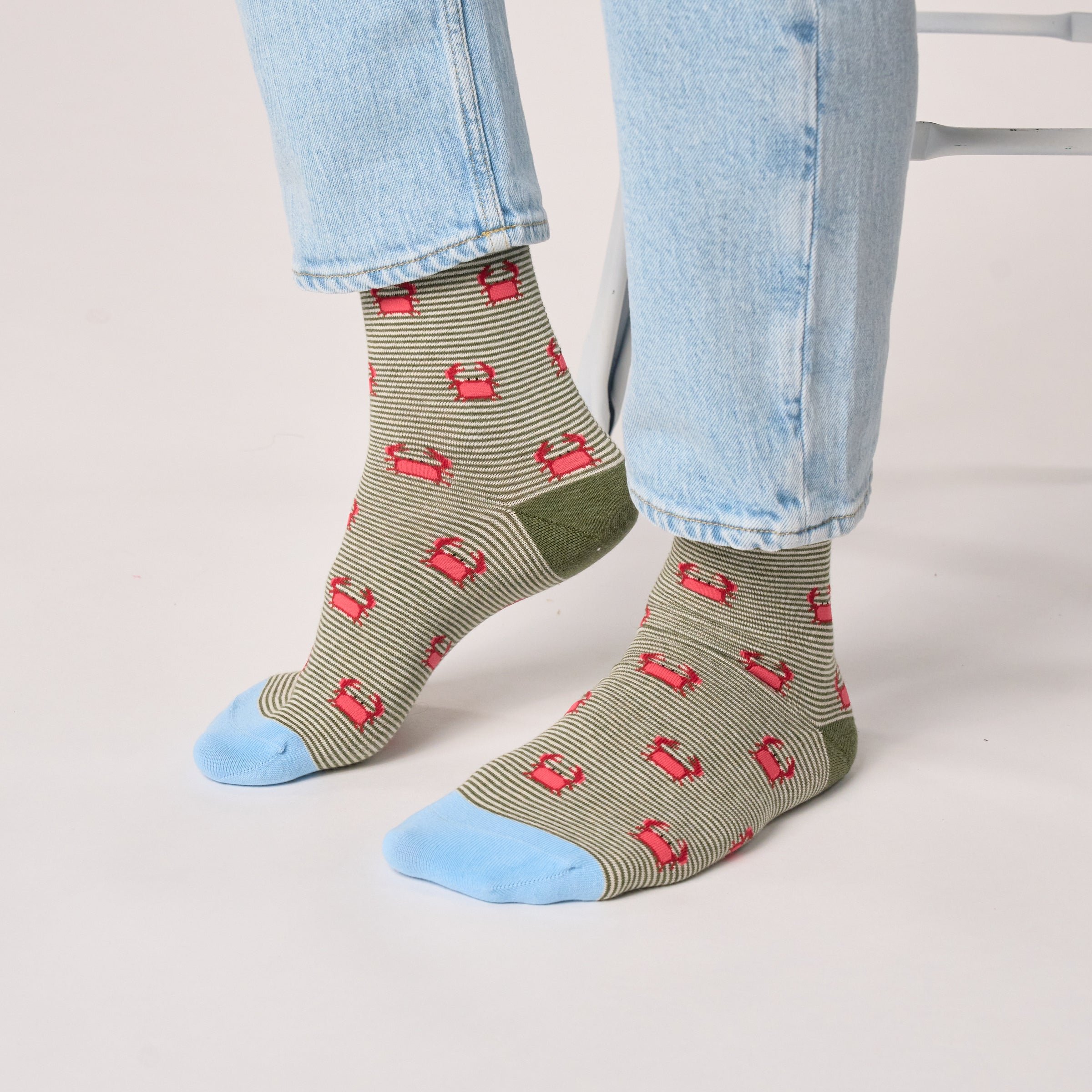 Combed Cotton Animal Socks BILLYBELT Khaki