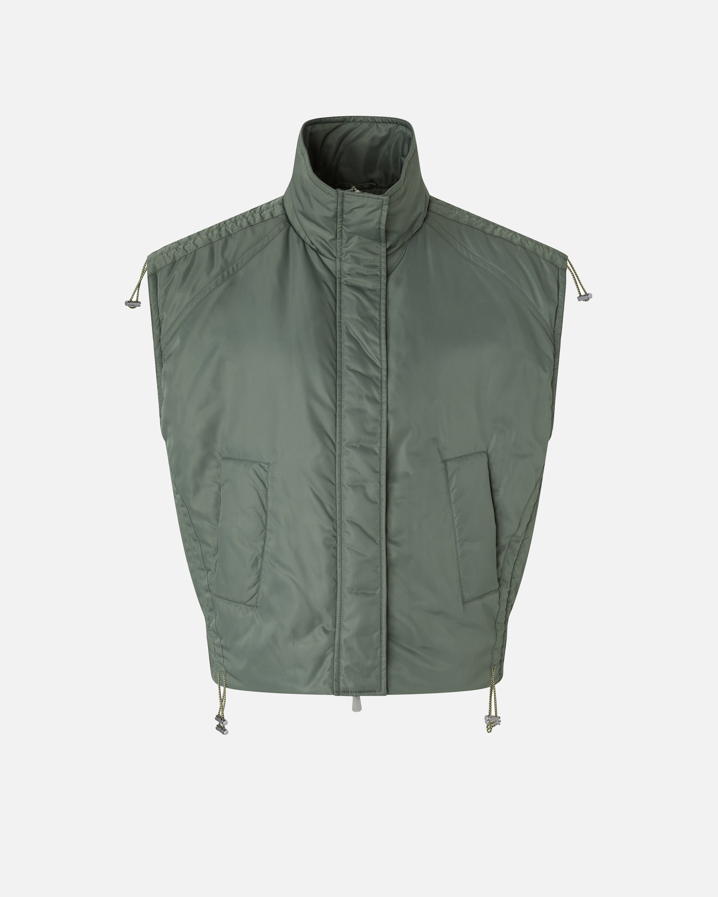 Sleeveless puffer vest in technical fabric PINKO Green