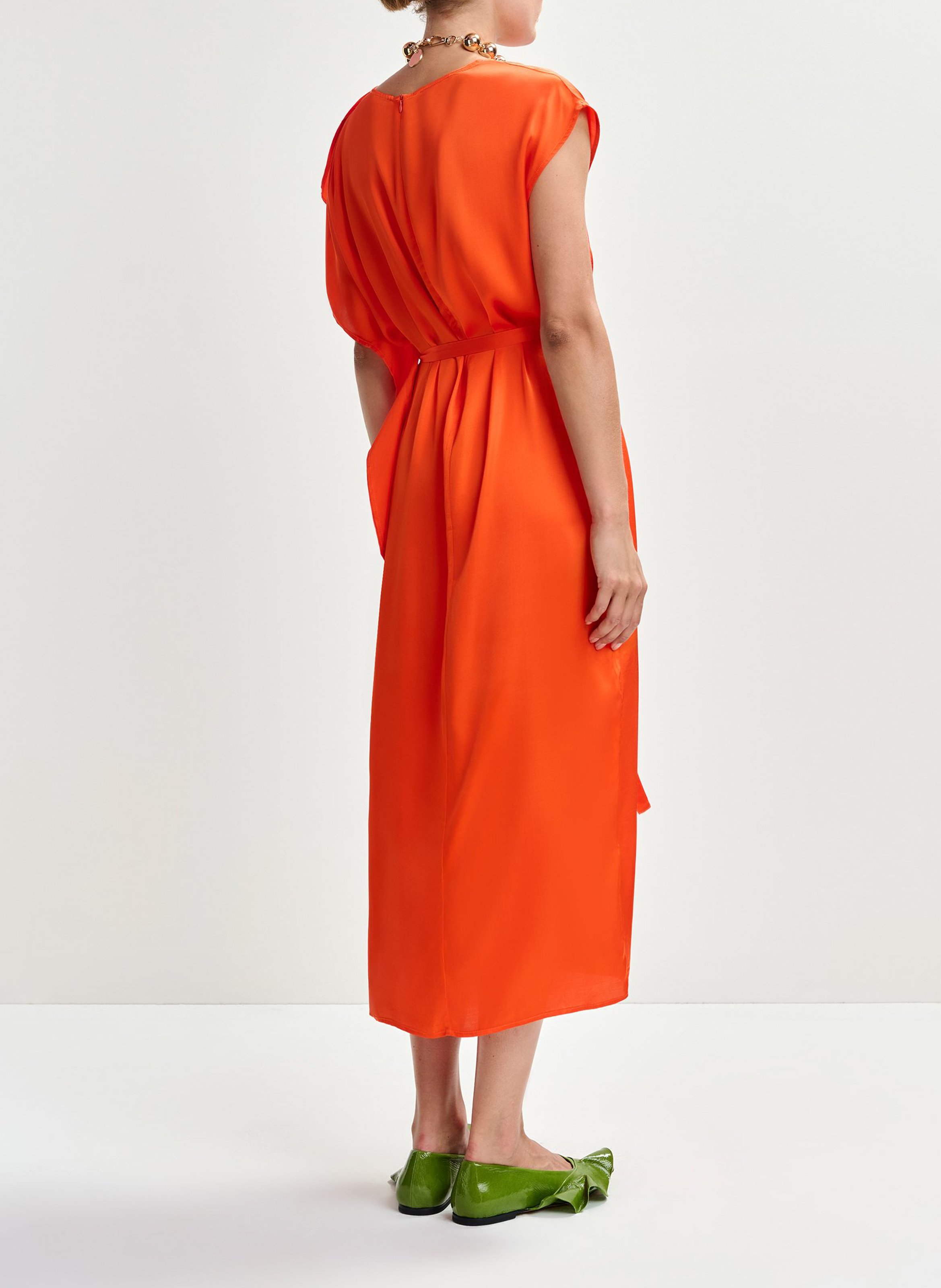 Robe midi col rond  ESSENTIEL ANTWERP Orange