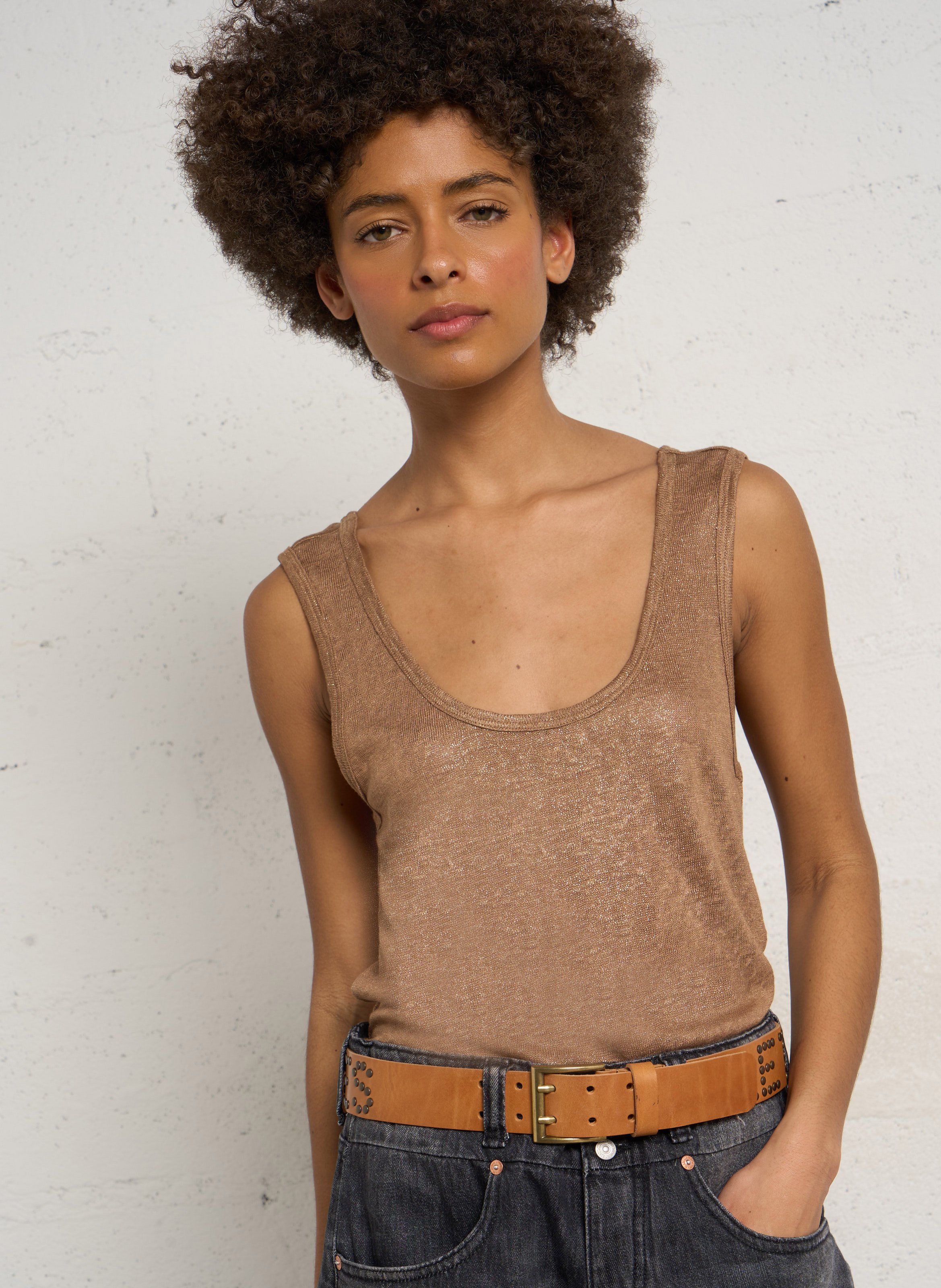 Gerade geschnittenes Tanktop mit Rundhalsausschnitt LE TEMPS DES CERISES