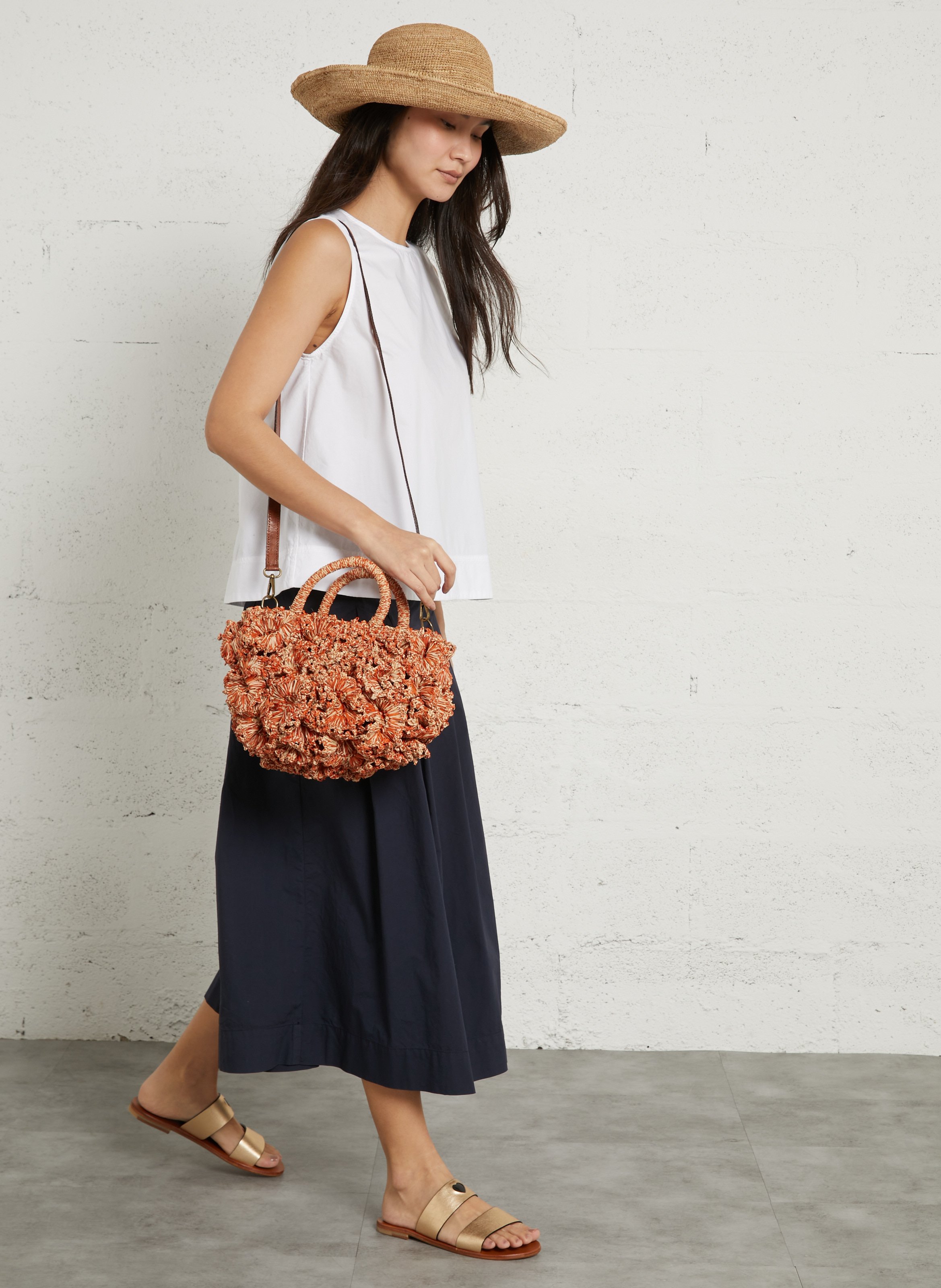 Panier en raphia IBELIV Beige