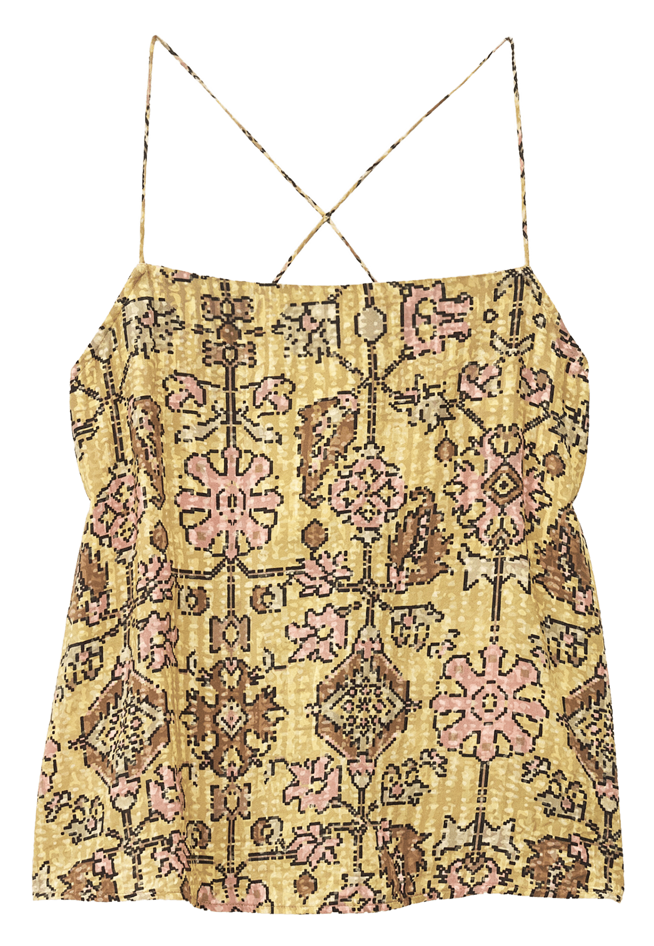 Printed right shoulder top BA&SH Yellow