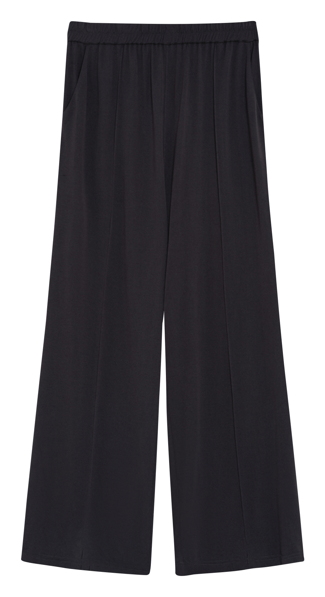 Wide fluid plain trousers GRACE ET MILA Black