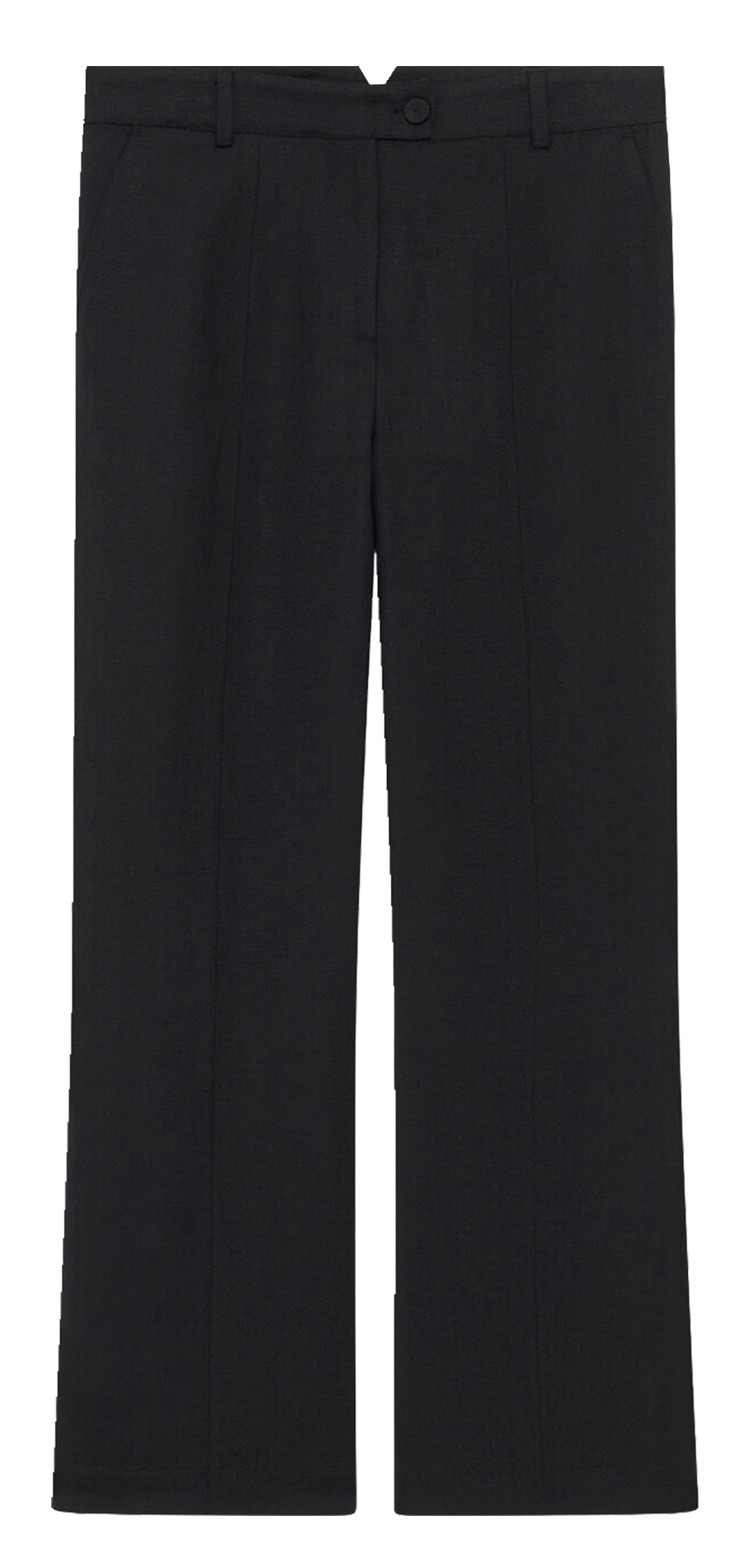 Pantalon droit taille haute uni CAROLL Noir