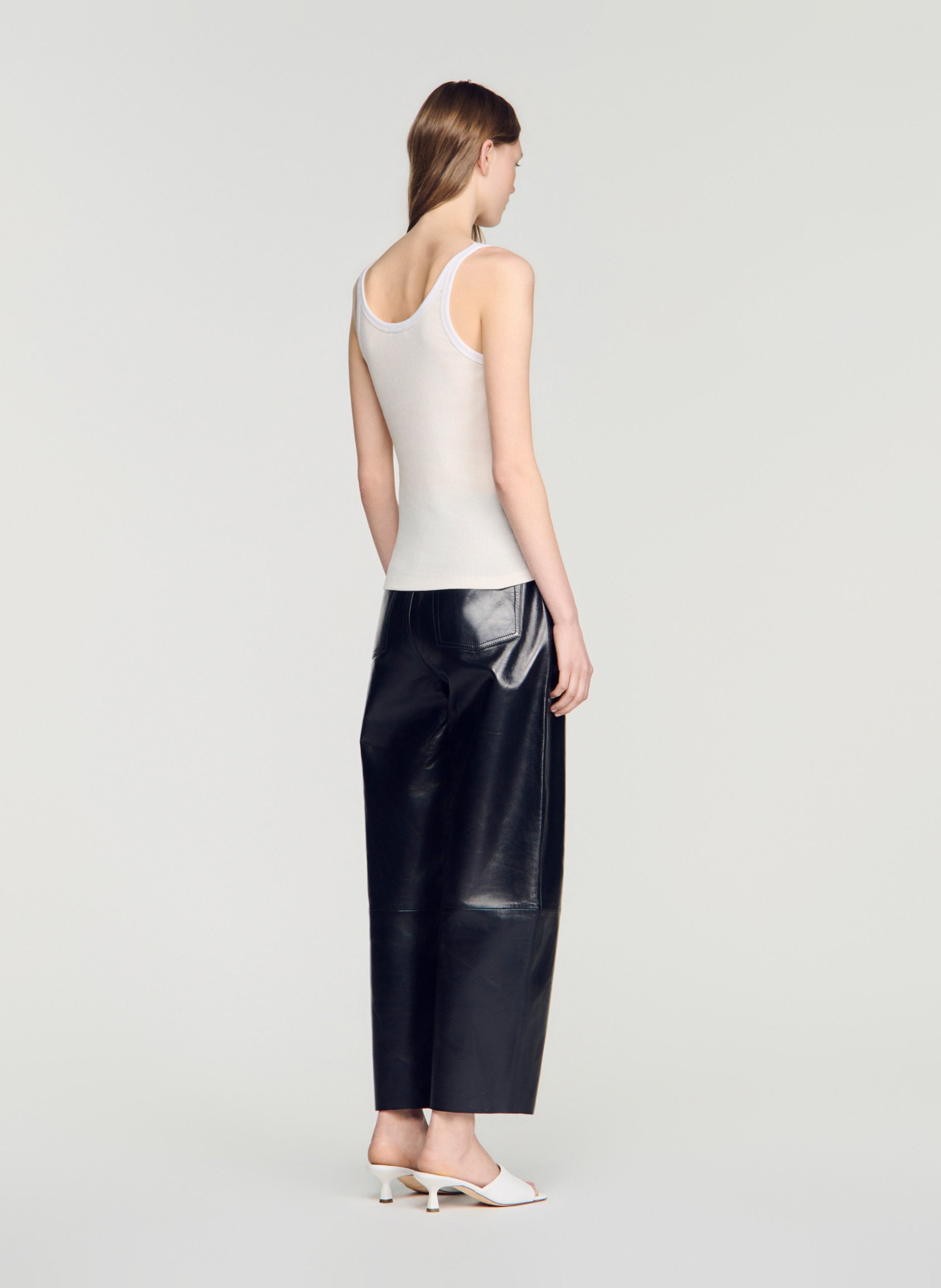 Top sans manches  SANDRO Beige