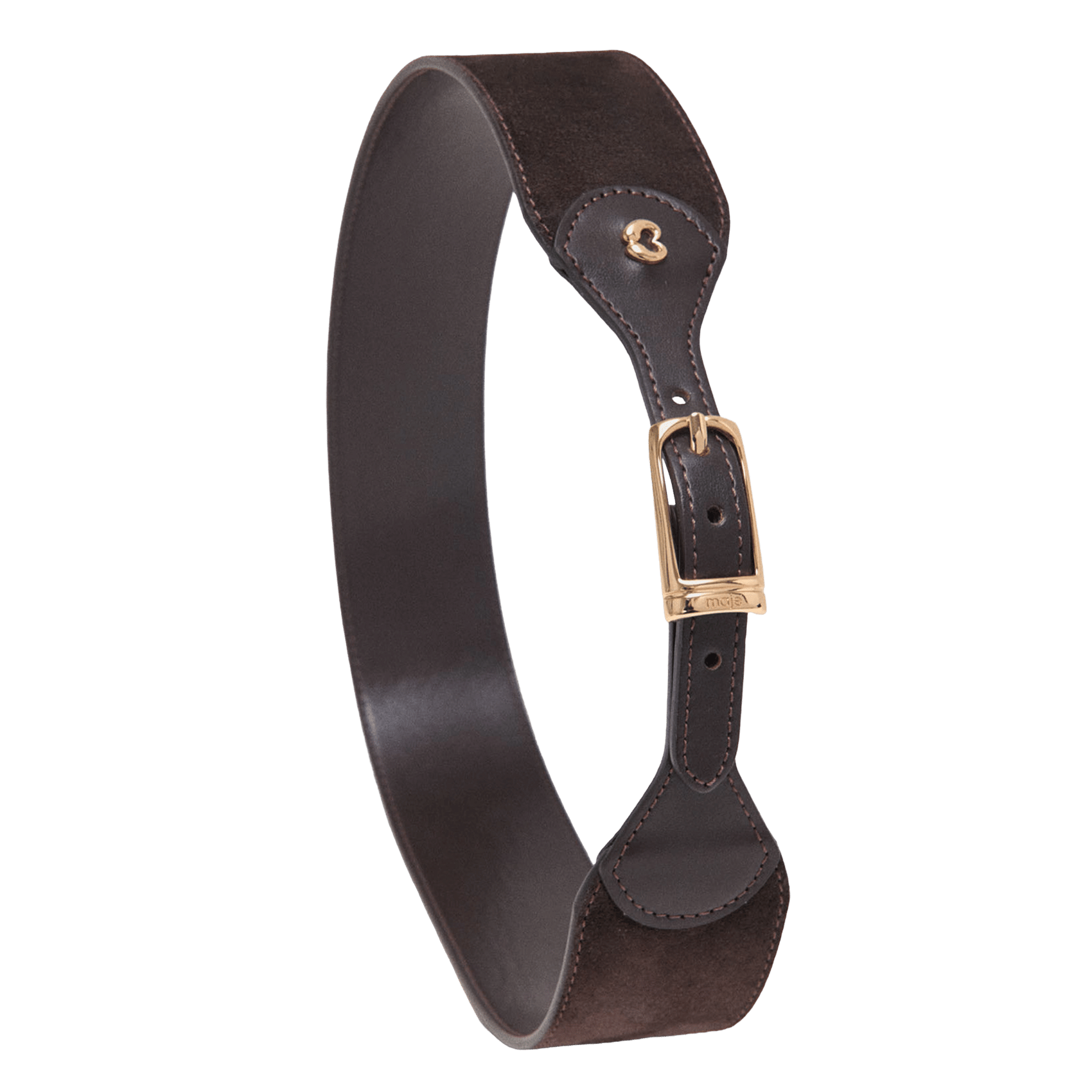 Ceinture en cuir MAJE Marron
