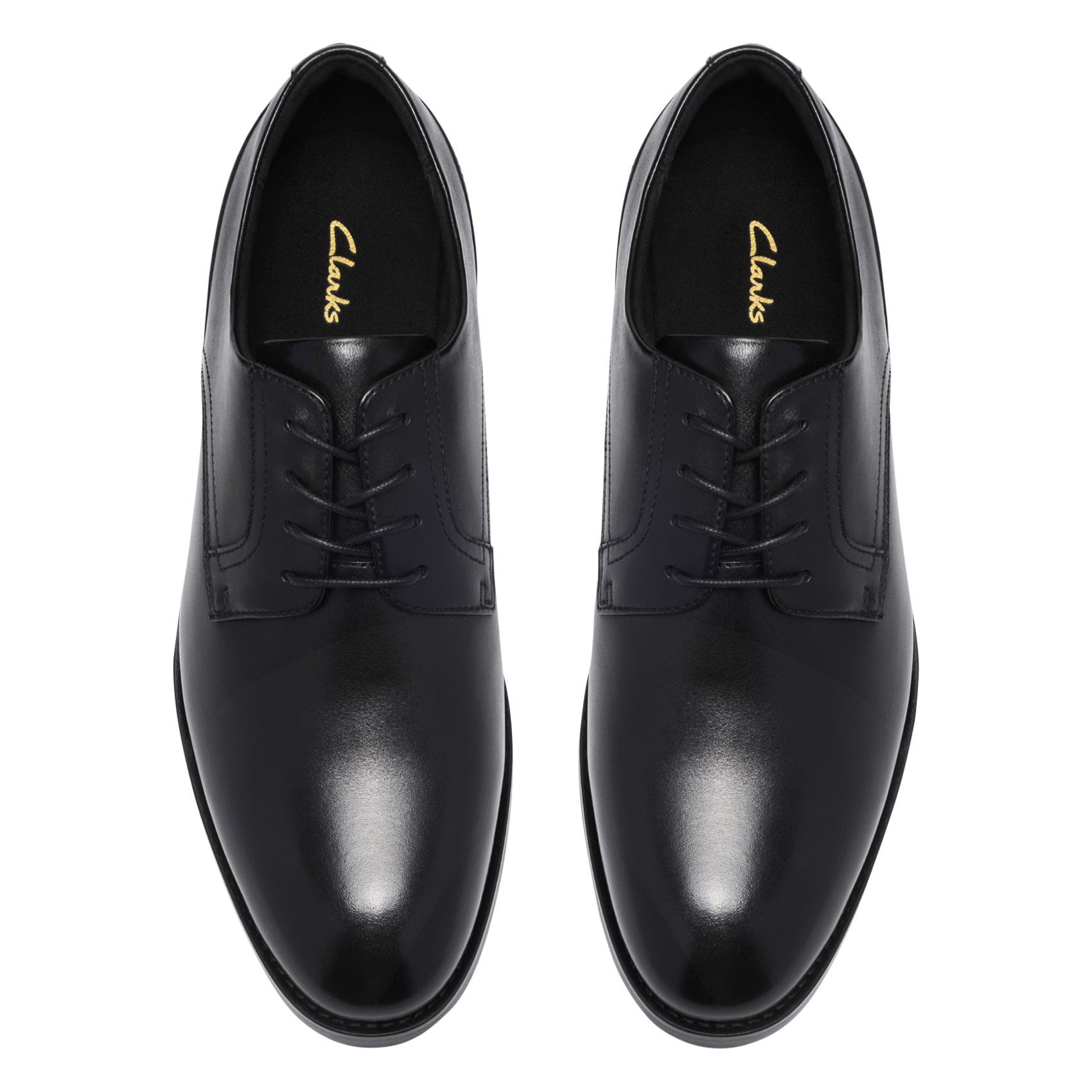 Derbies àlacets en cuir CLARKS Noir