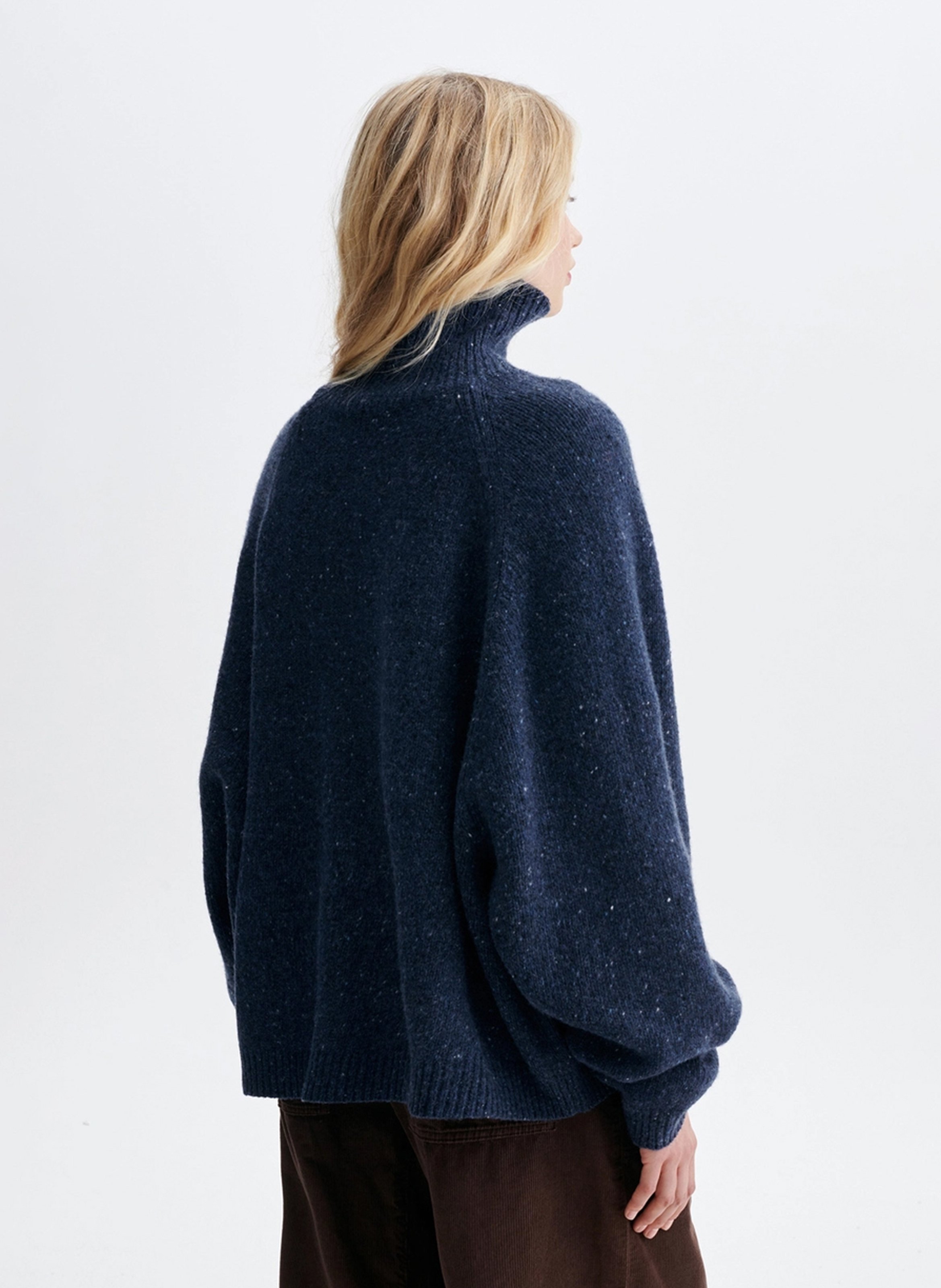 Wool-blend turtleneck sweater VANESSA BRUNO Blue