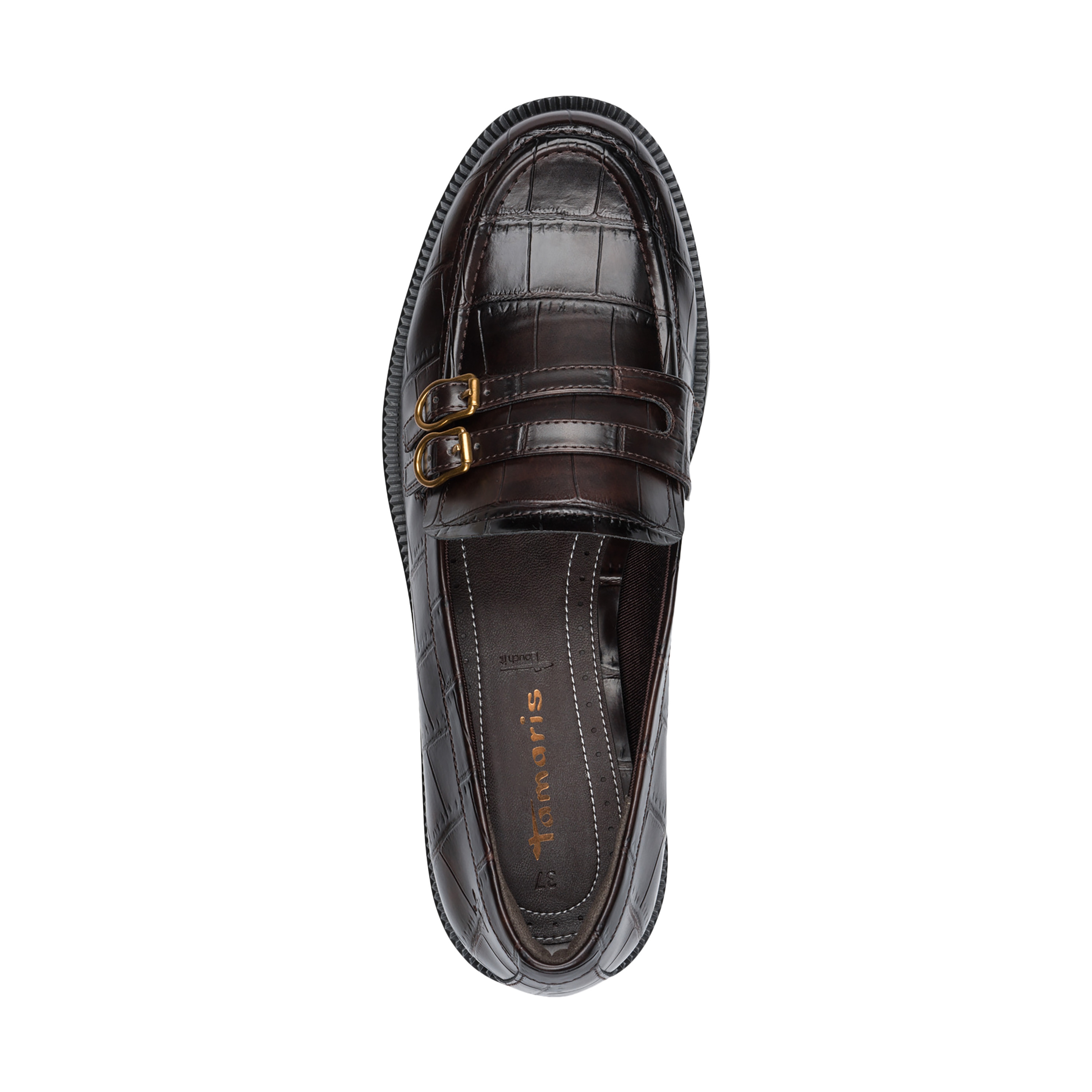 Slip-on moccasin TAMARIS Brown