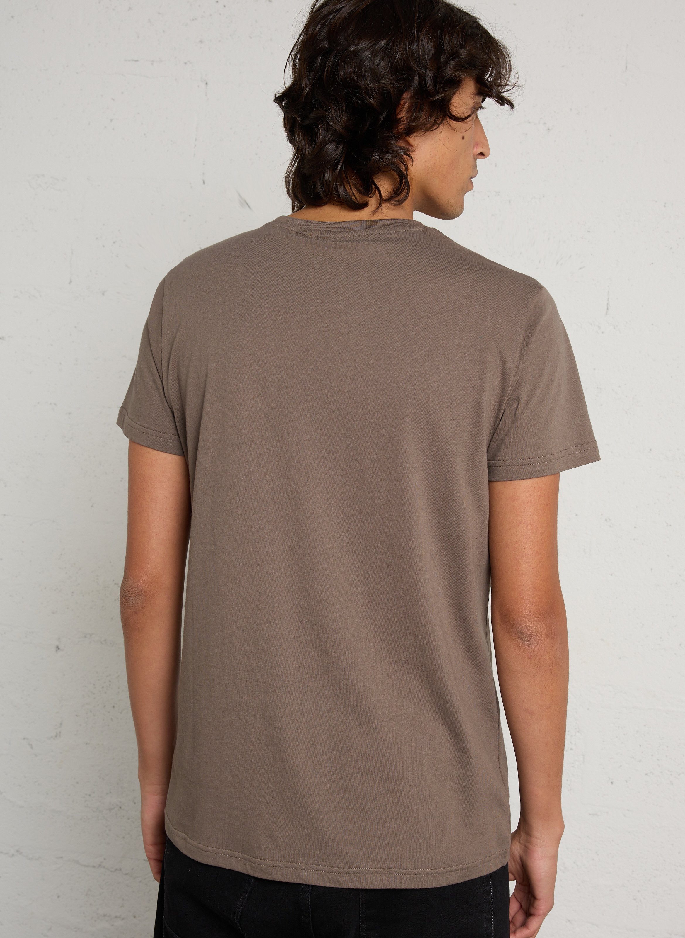 Tee-shirt droit col rond en coton LE TEMPS DES CERISES Blanc