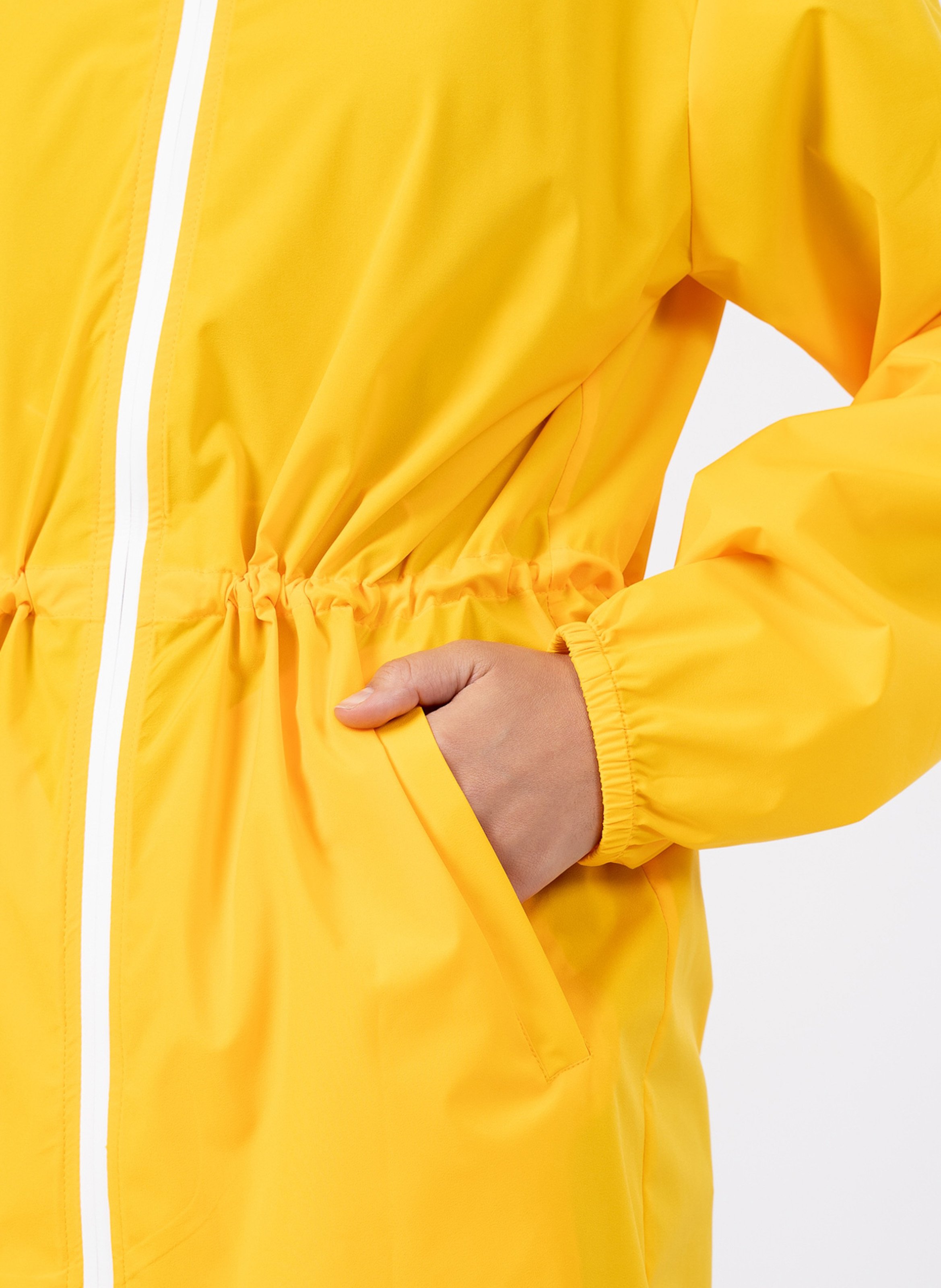 Imperméable long à capuche convertible  FLOTTE Jaune