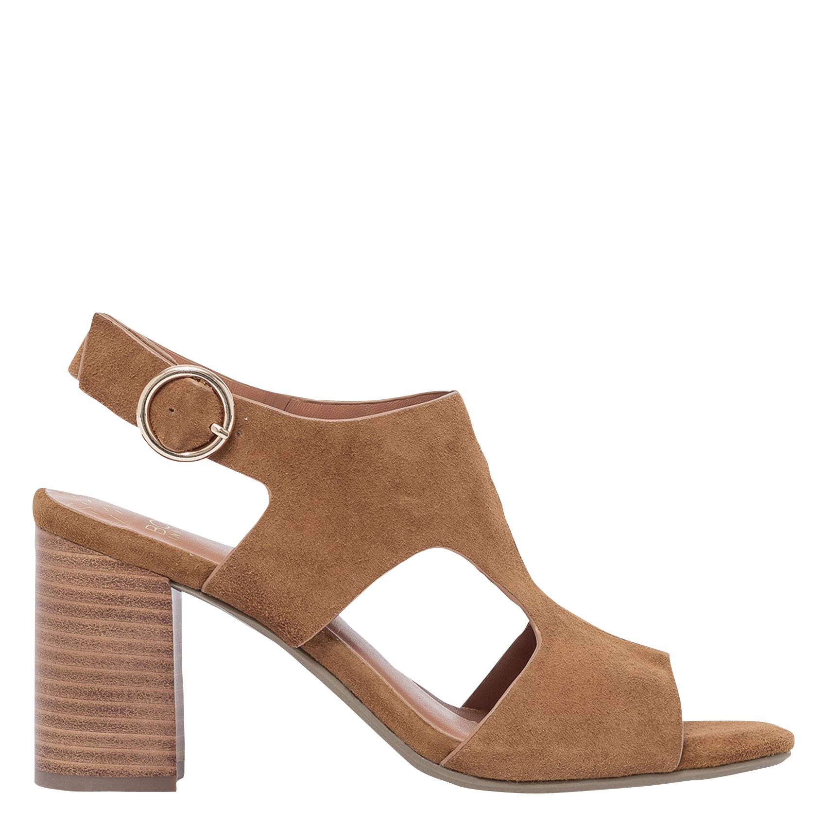 Ledersandalen mit Absatz BOCAGE Braun