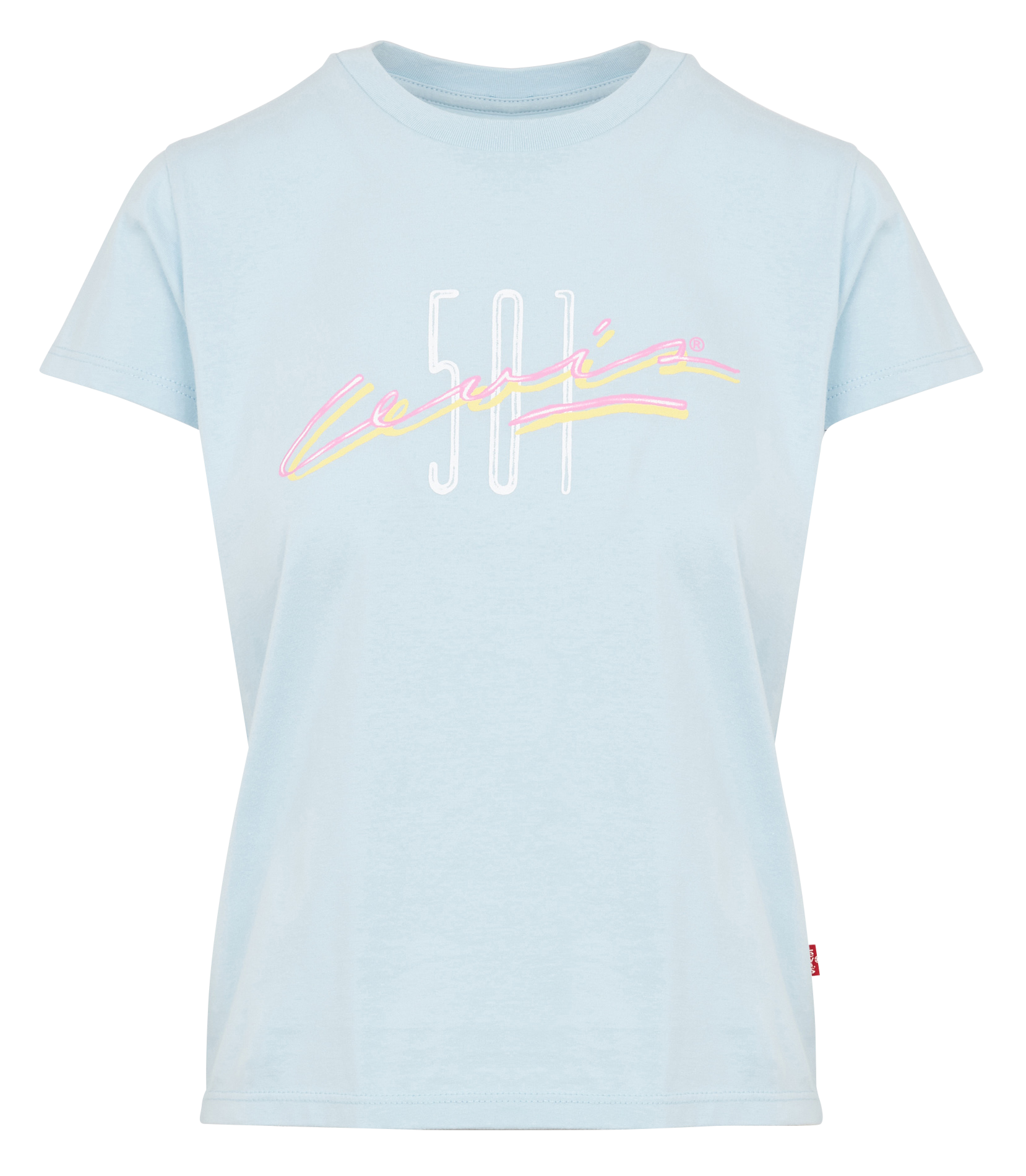 Round-neck printed cotton T-shirt LEVI'S Blue