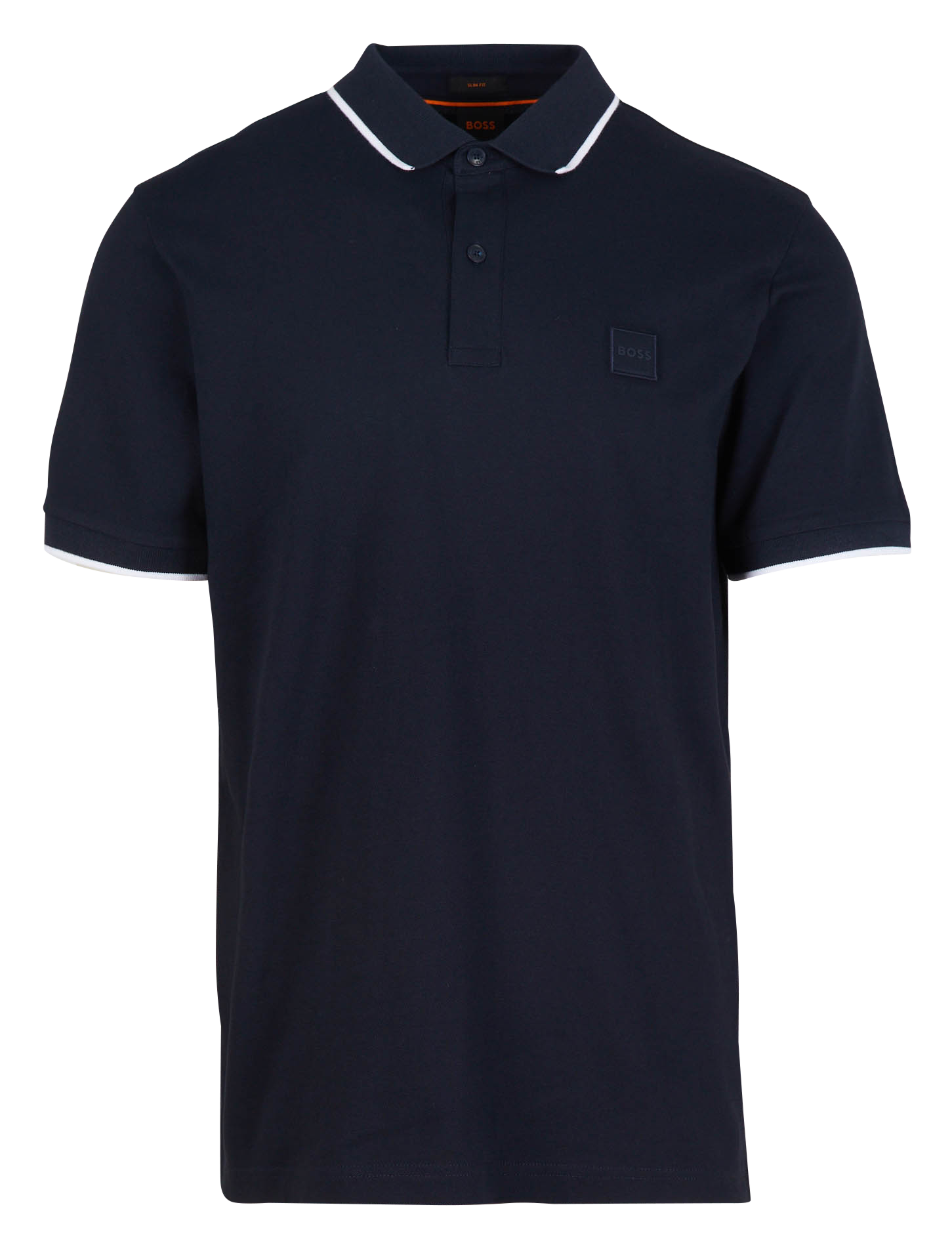 Slim-fit stretch cotton polo shirt BOSS Blue