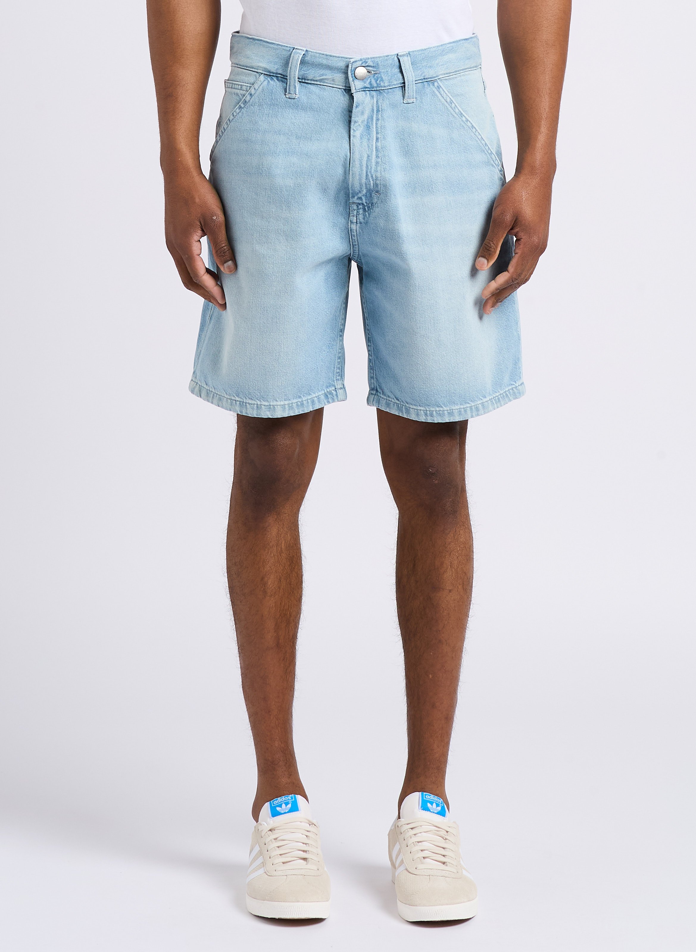 Short droit en coton EDWIN Bleu