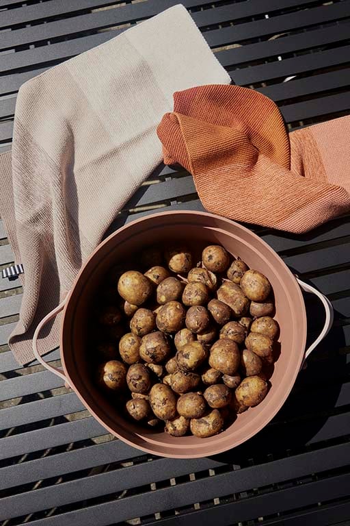 Organic cotton dish towel OYOY LIVING DESIGN Orange