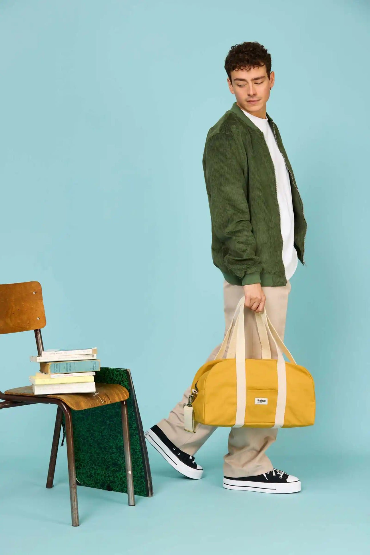 Cotton weekend bag HINDBAG Yellow