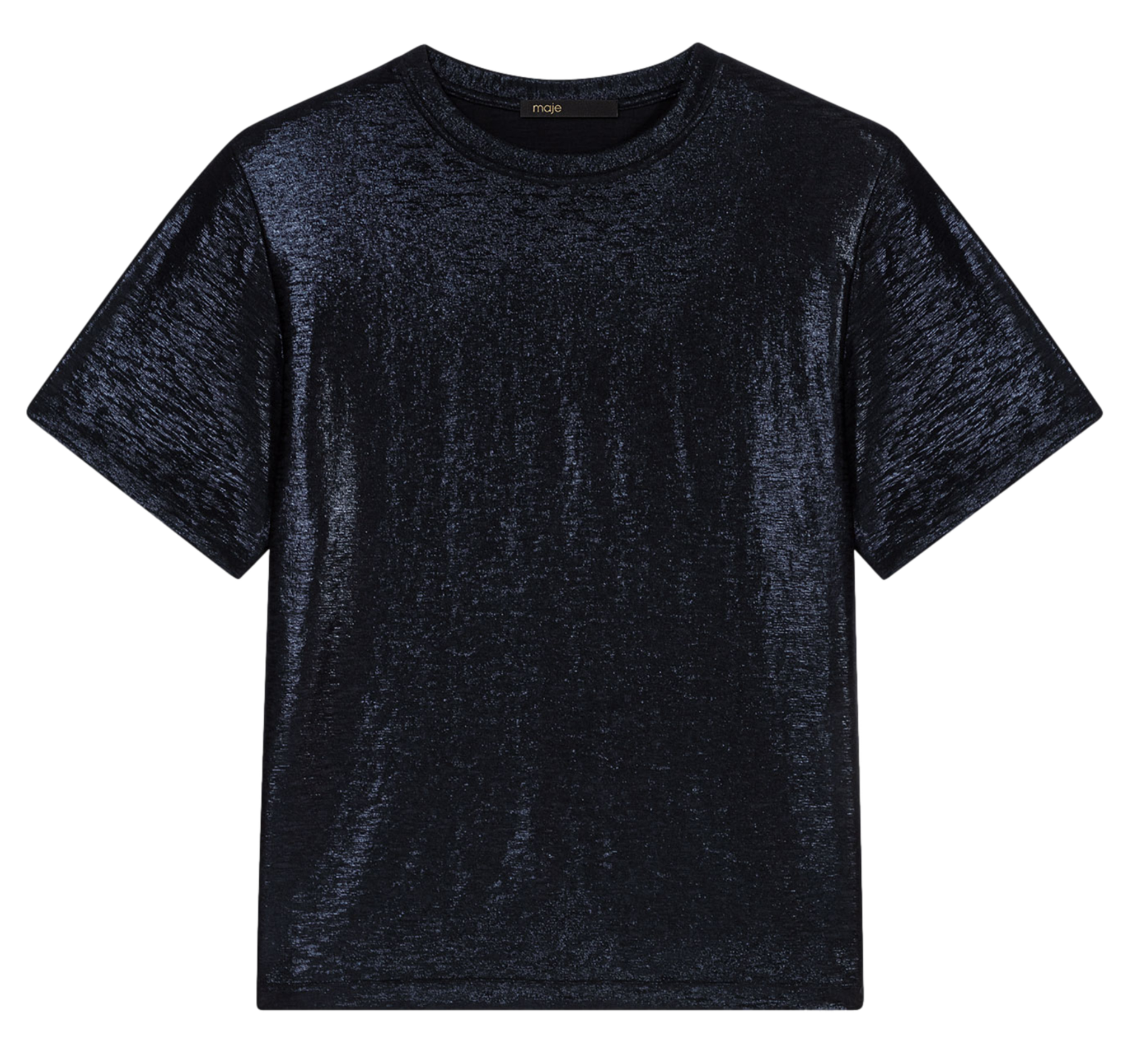 Tee-shirt pailleté MAJE Noir