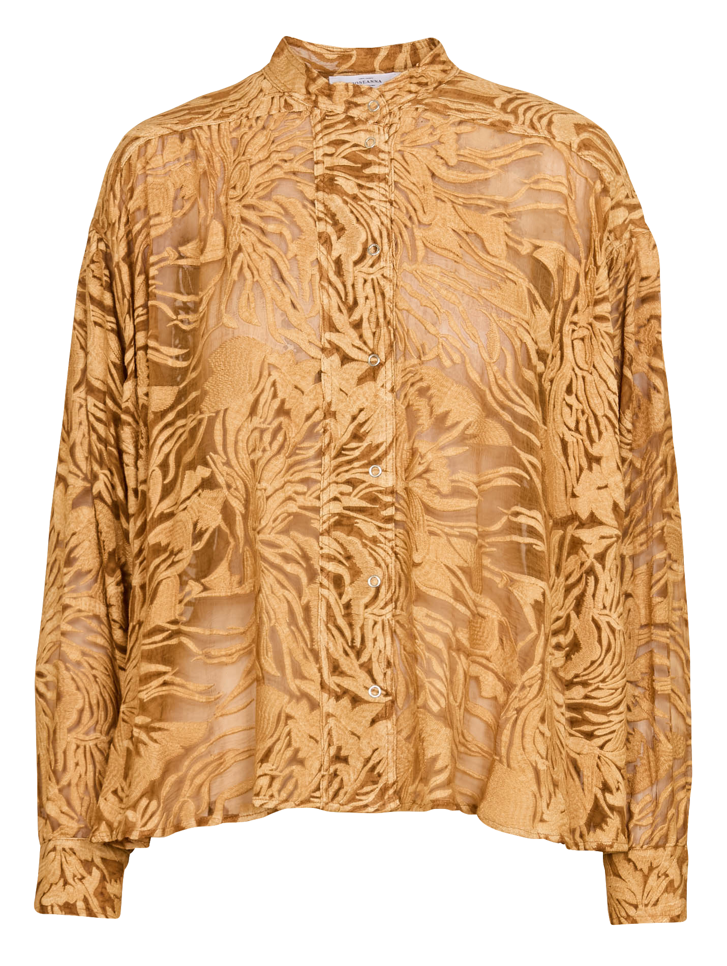 Chemise oversize en soie ROSEANNA Marron