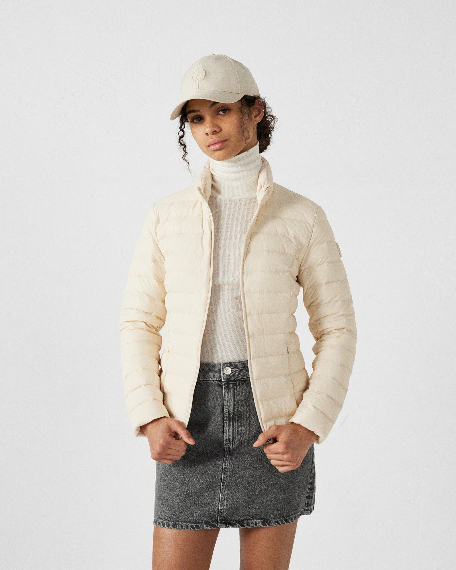 Lightweight stretch down jacket Maia JOTT White