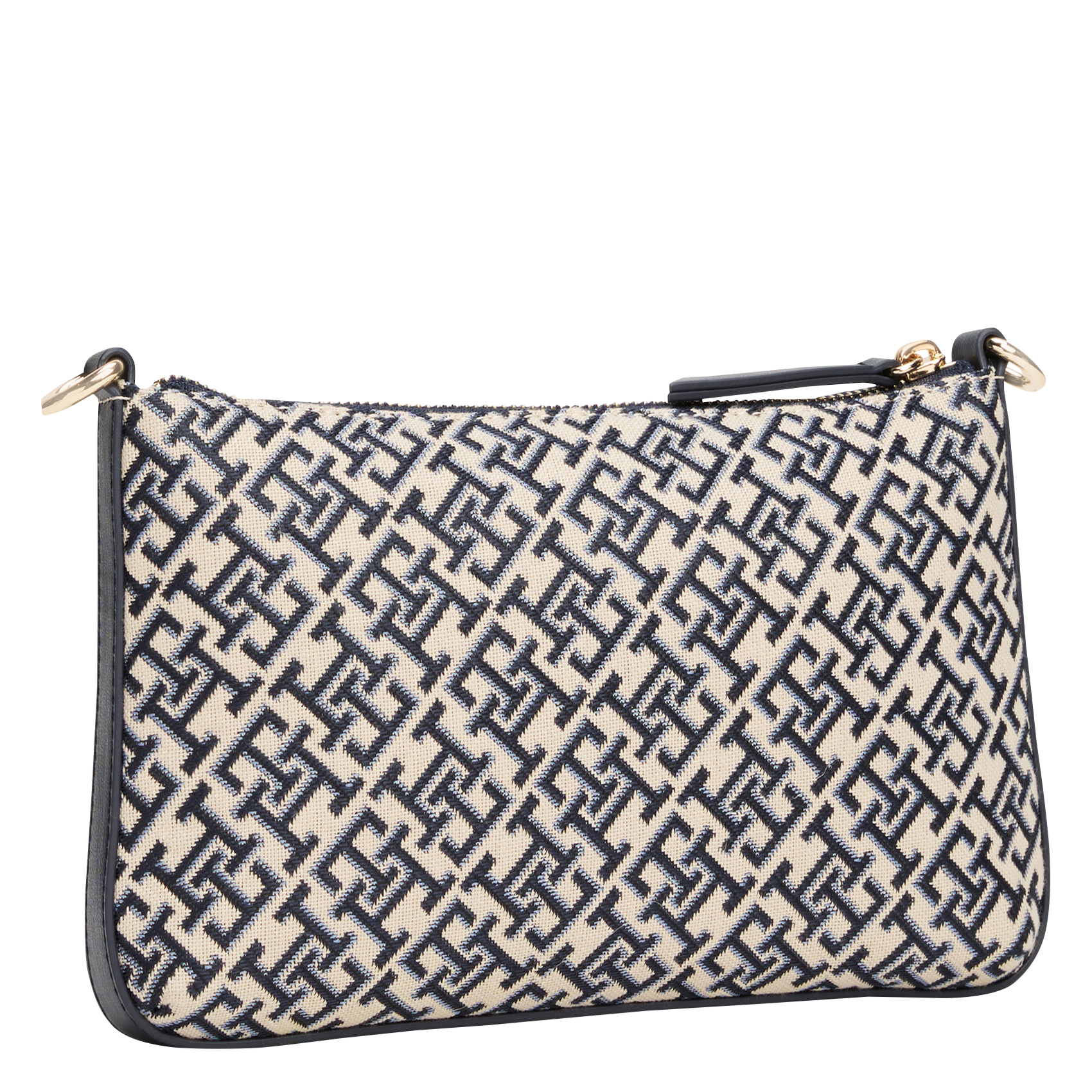 Umhängetasche mit Monogramm Blau