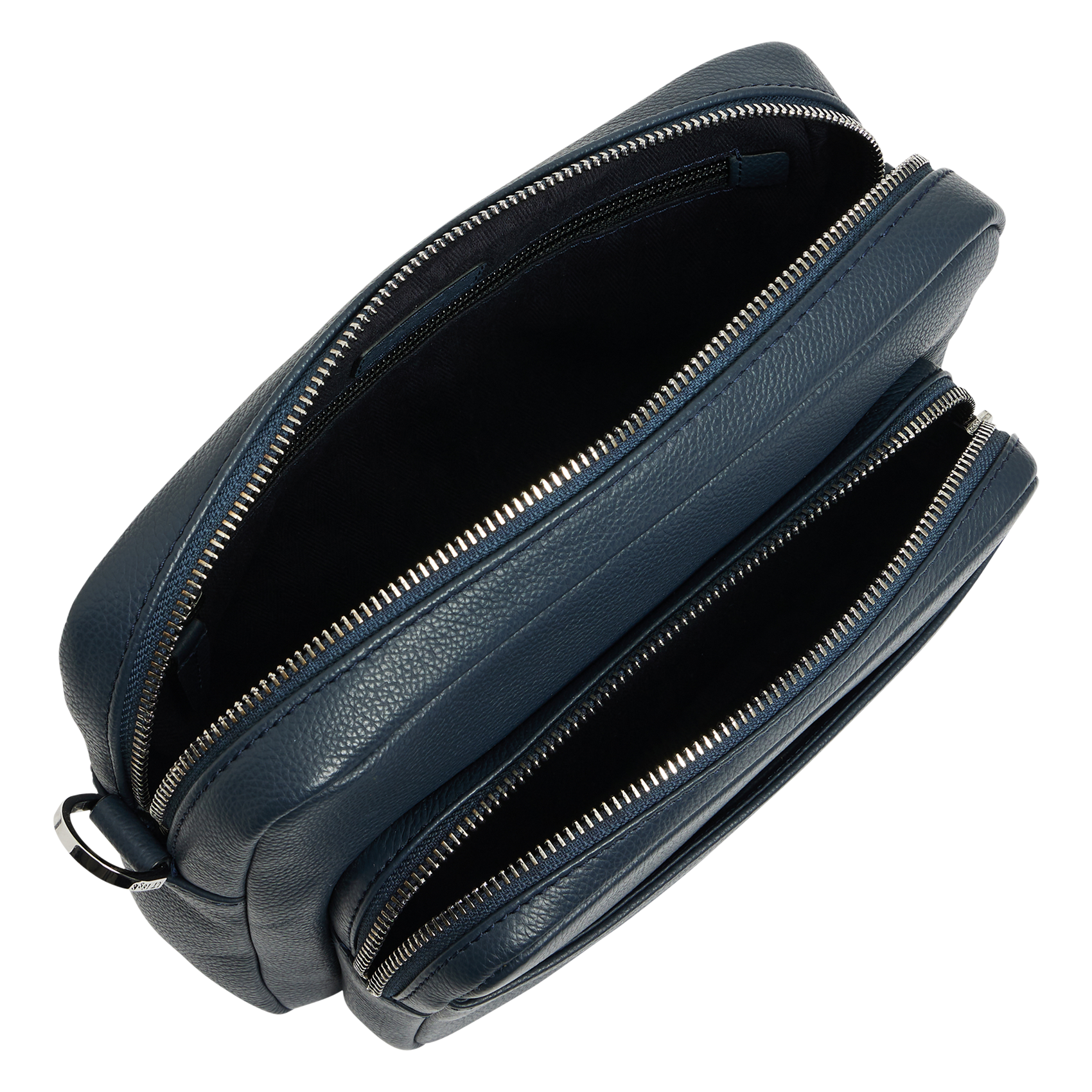 Leren crossbodytas  LE TANNEUR Blauw