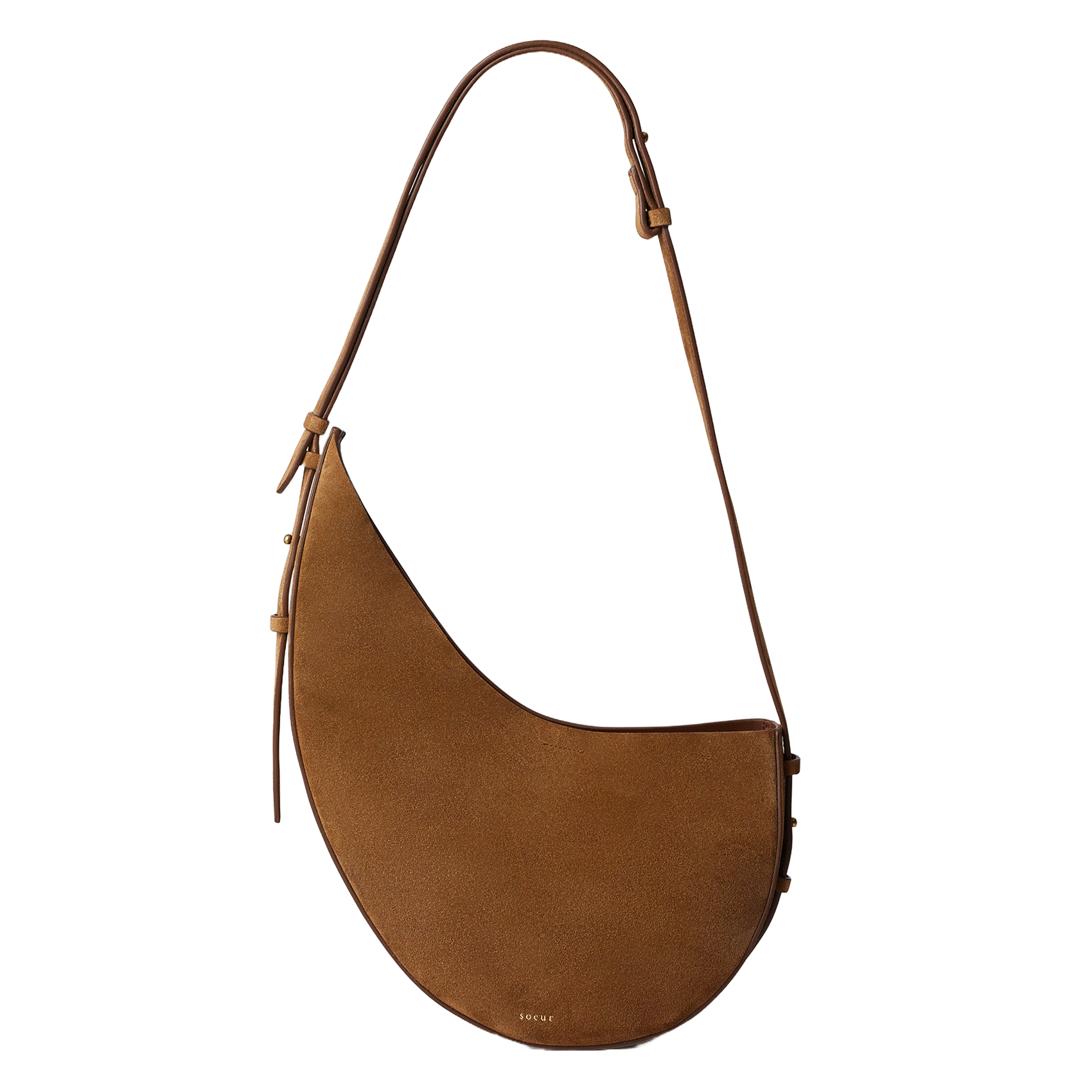 Dori leather shoulder bag SOEUR Brown