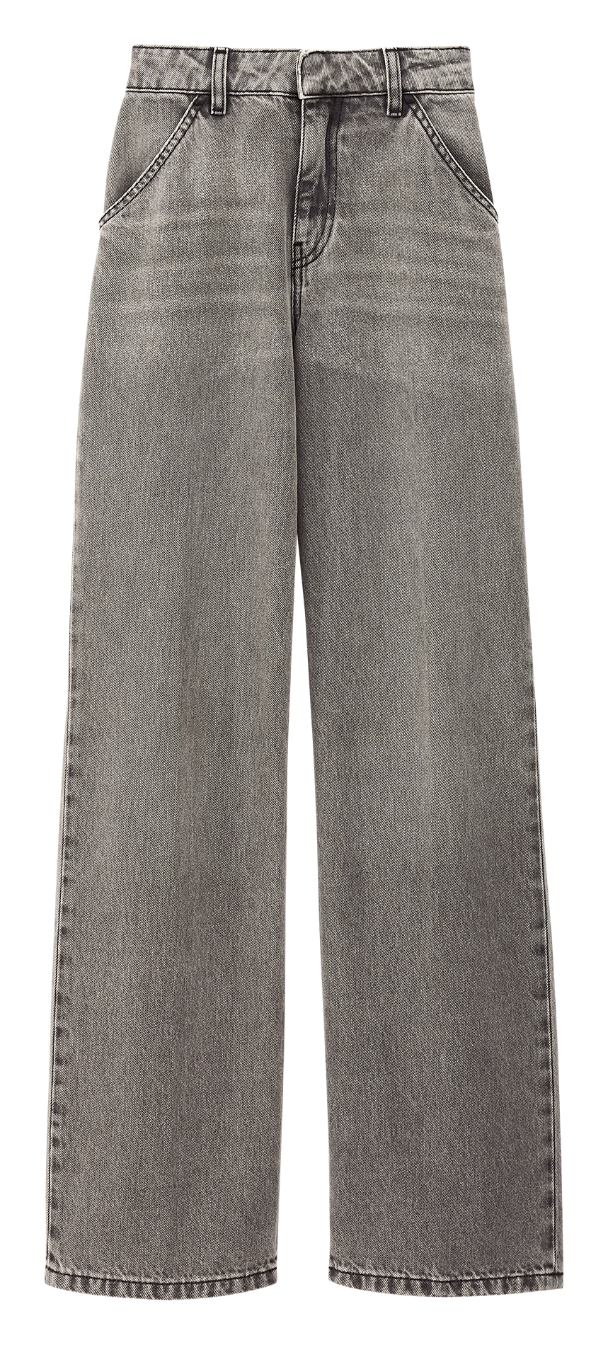 Wijde jeans met wassing BA&SH Grijs