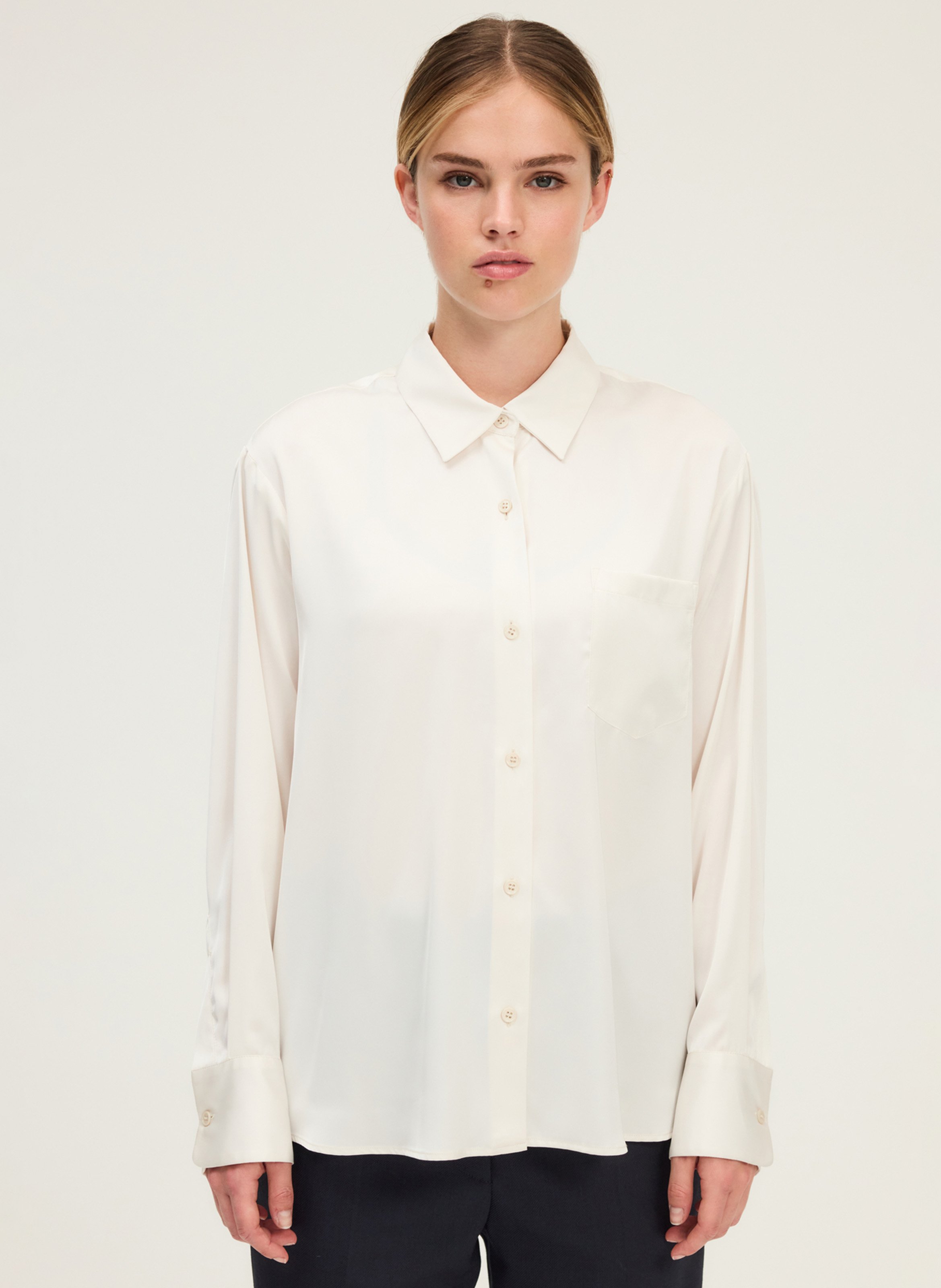 Shirt with classic collar - PABLO Beige