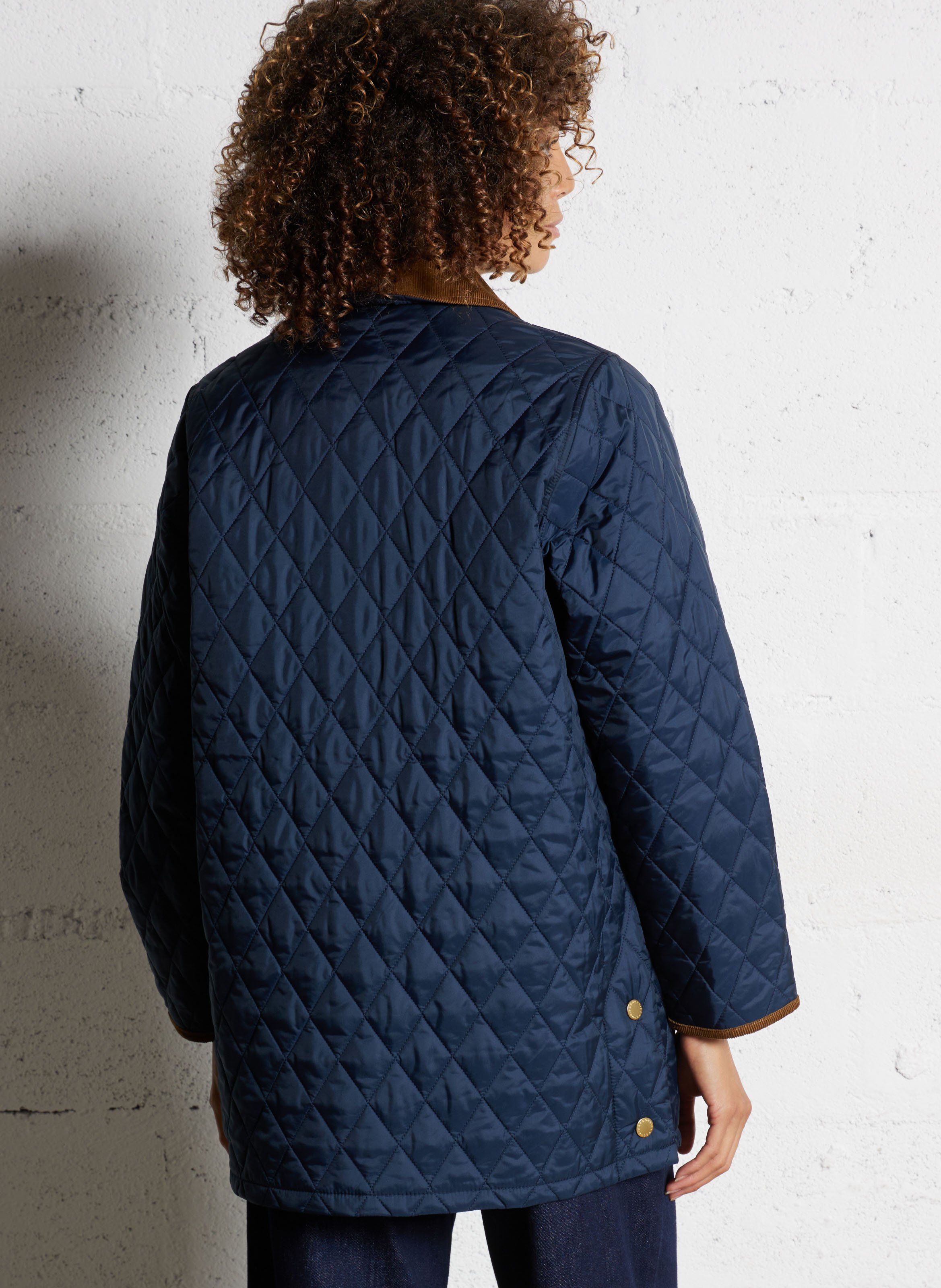 Blouson matelassé col classique  BARBOUR Bleu