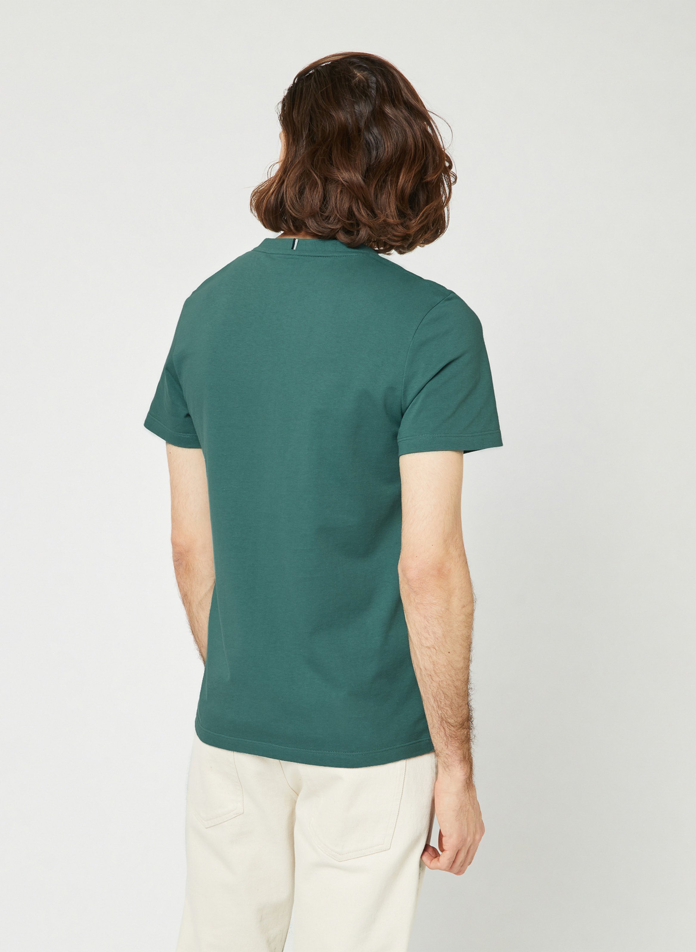 Gerade geschnittenes T-Shirt aus Baumwoll-Mix FAGUO Grun