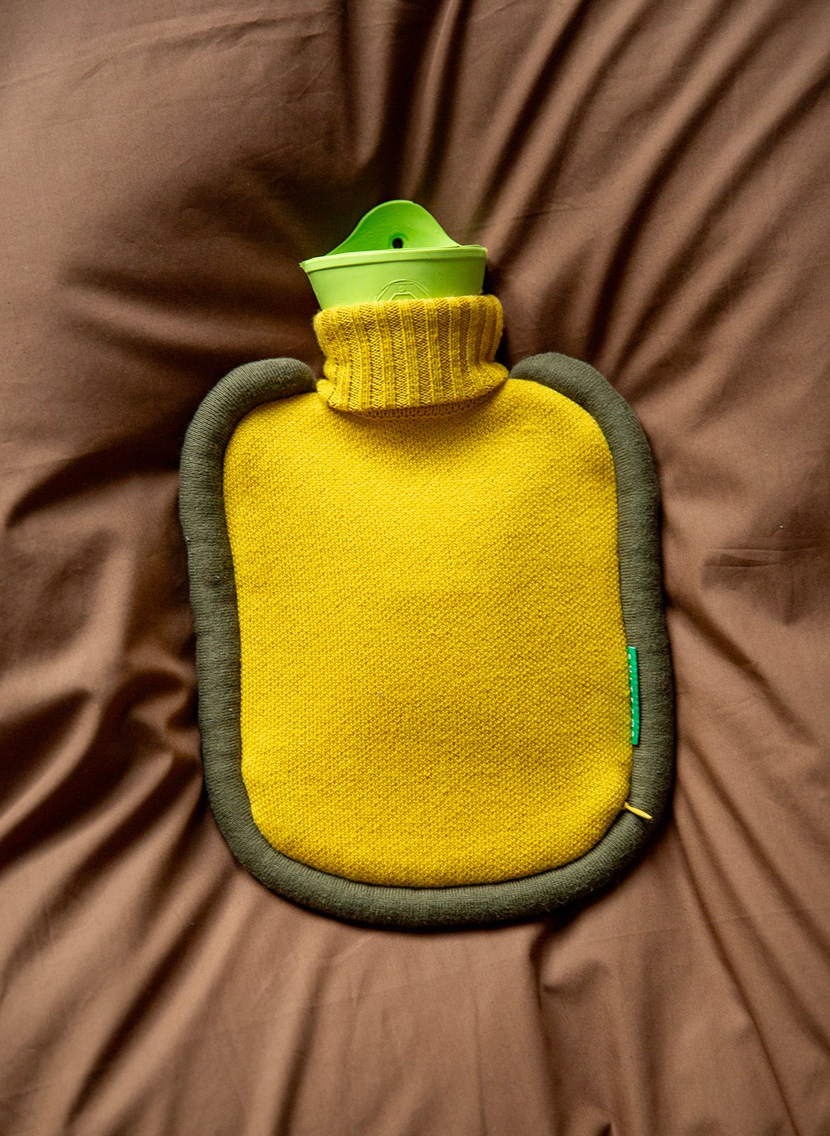 Bouillote tricotée en coton SUITE702 Jaune