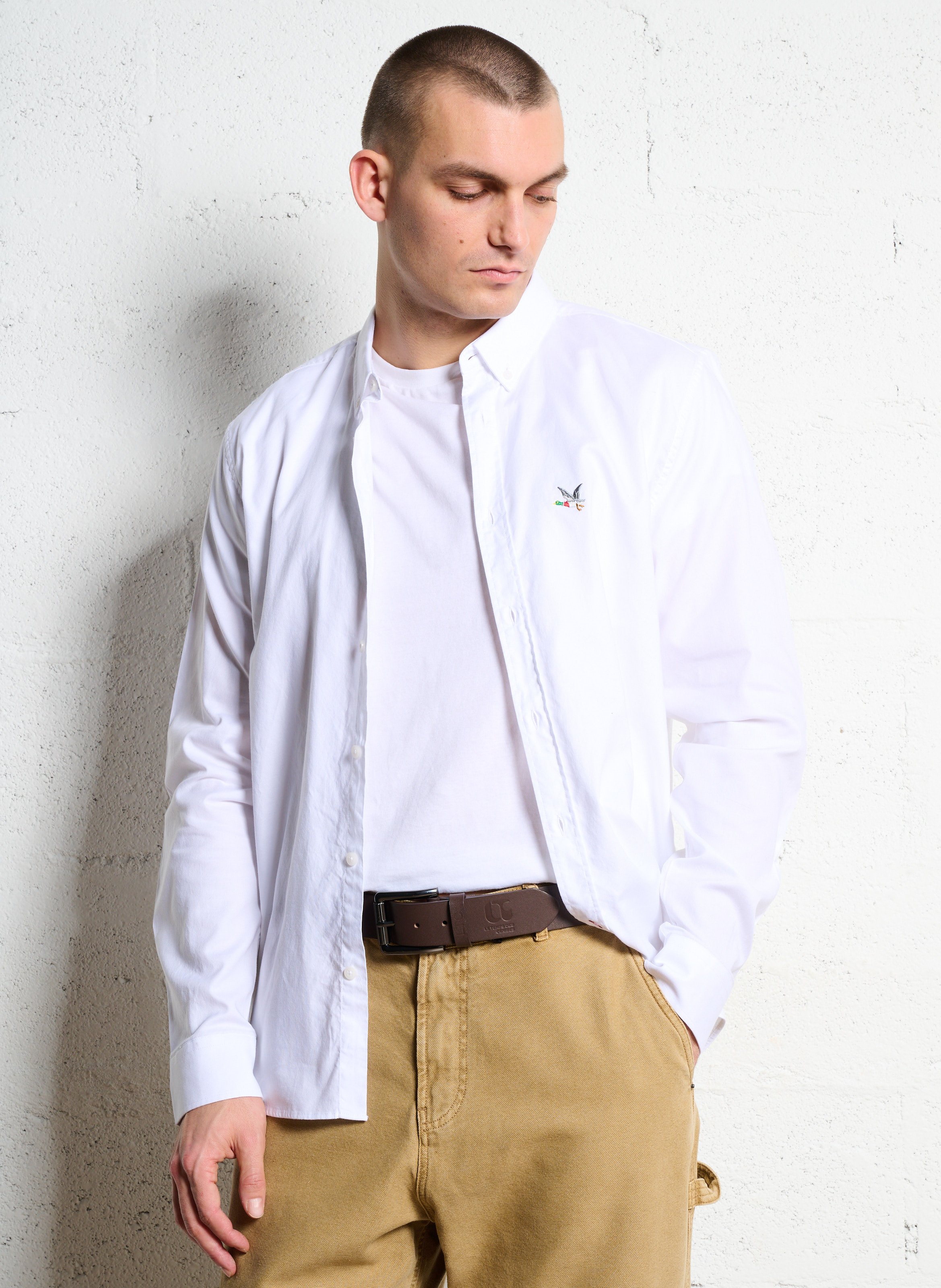 Chemise col américain en coton CHEVIGNON